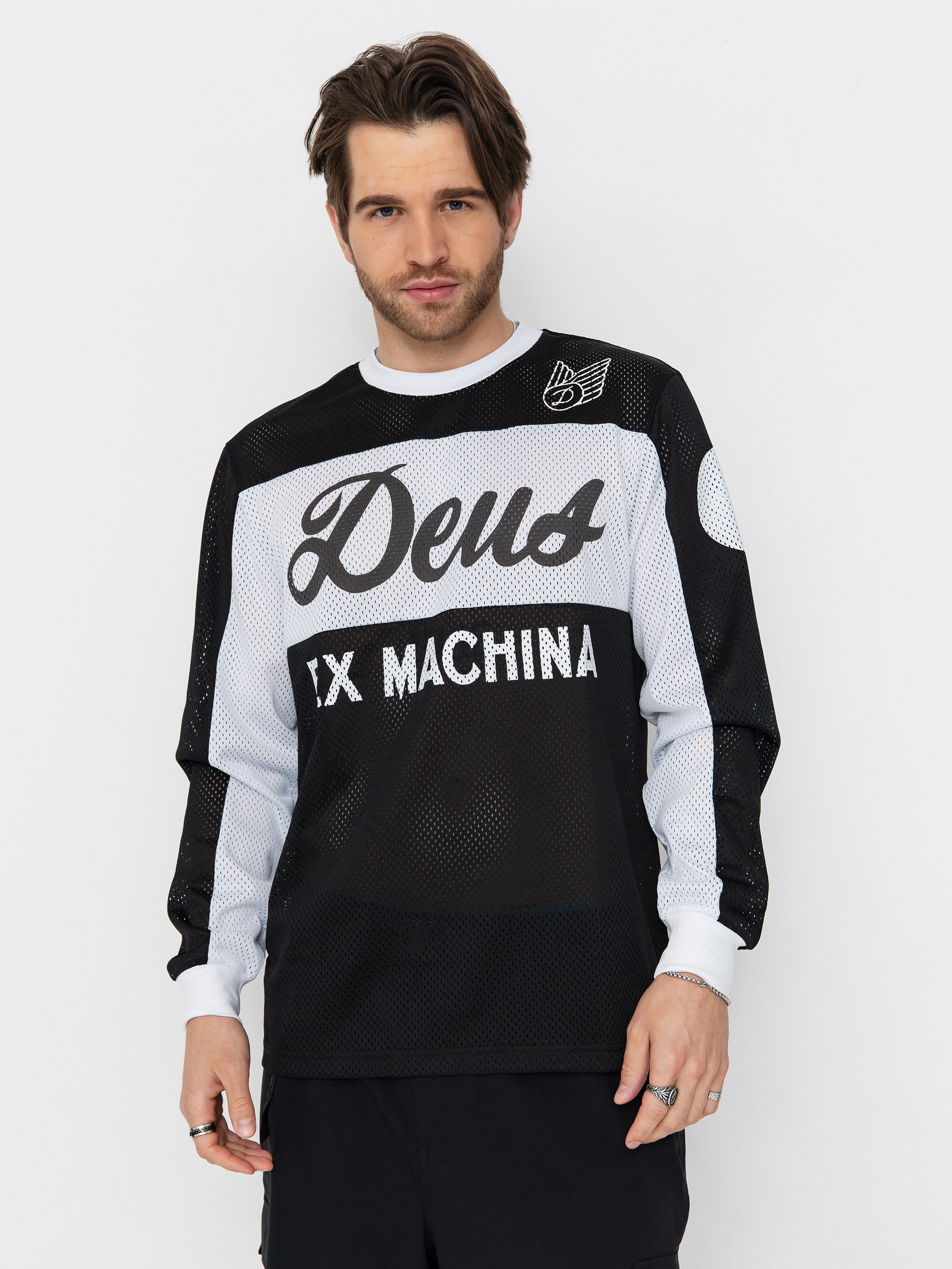 Triko Deus Ex Machina Saber Moto Jersey (black)