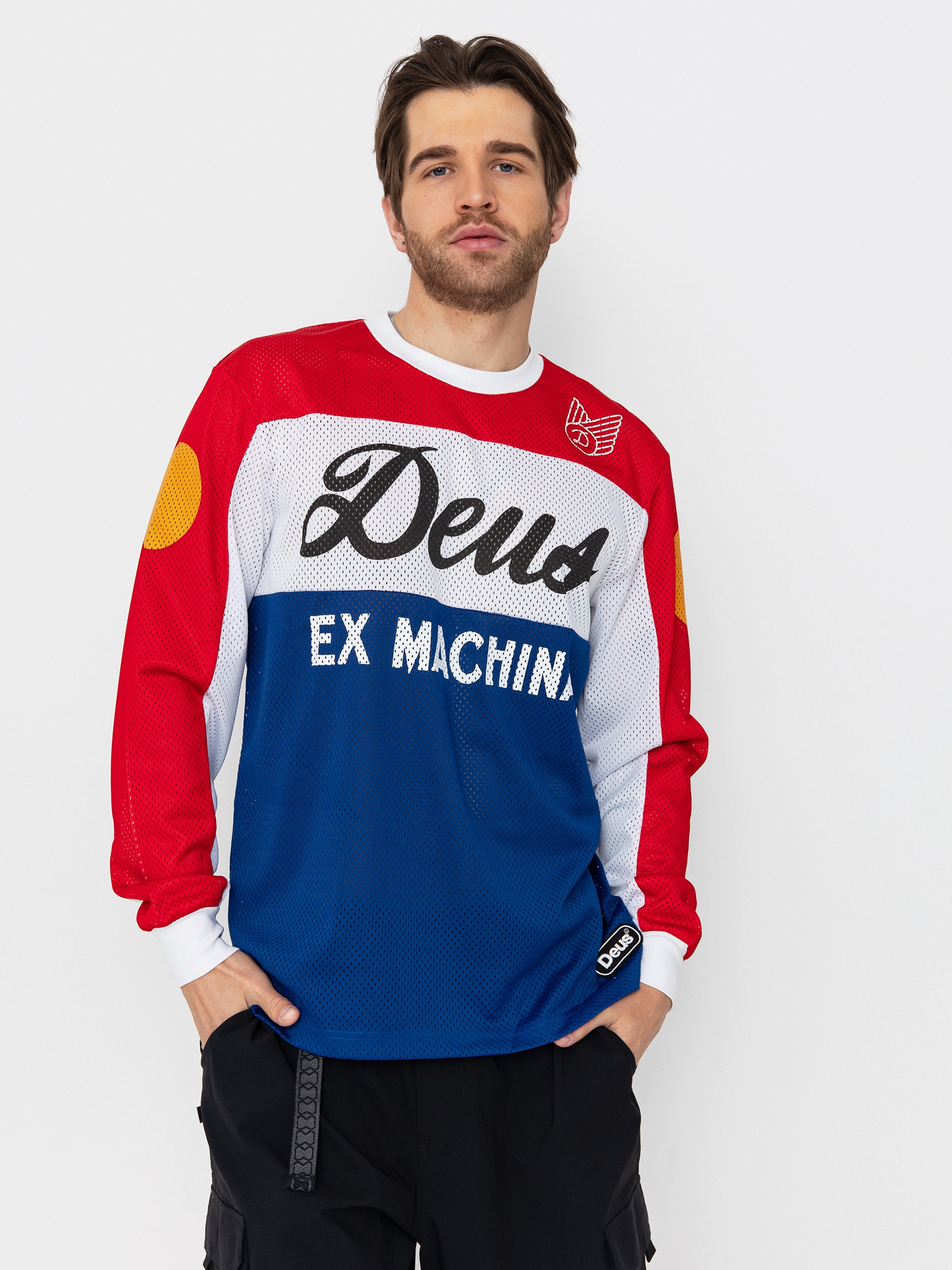 Triko Deus Ex Machina Saber Moto Jersey (tri colour)