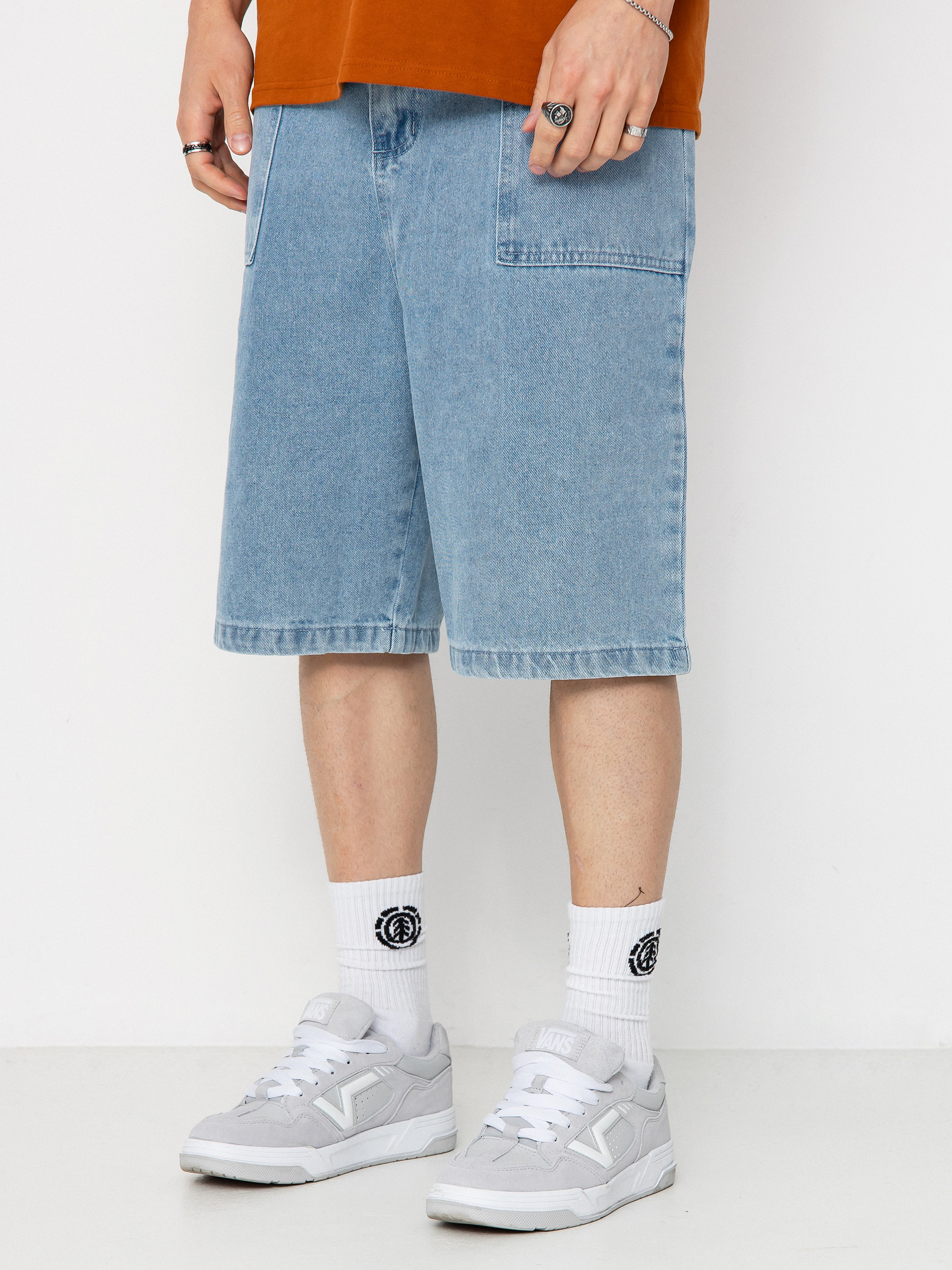 Kraťasy Poetic Collective Painter (light blue denim)