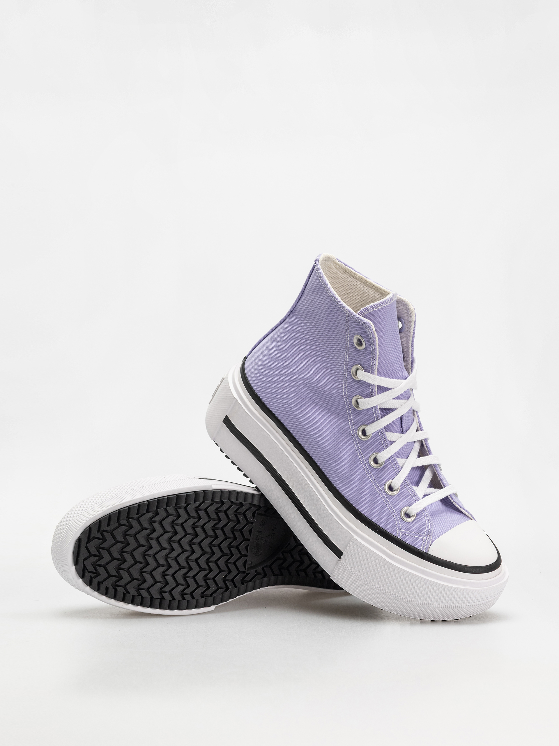 Tenisky Converse Chuck Taylor All Star Lift Double Stack Hi (violet heat/egret/black)