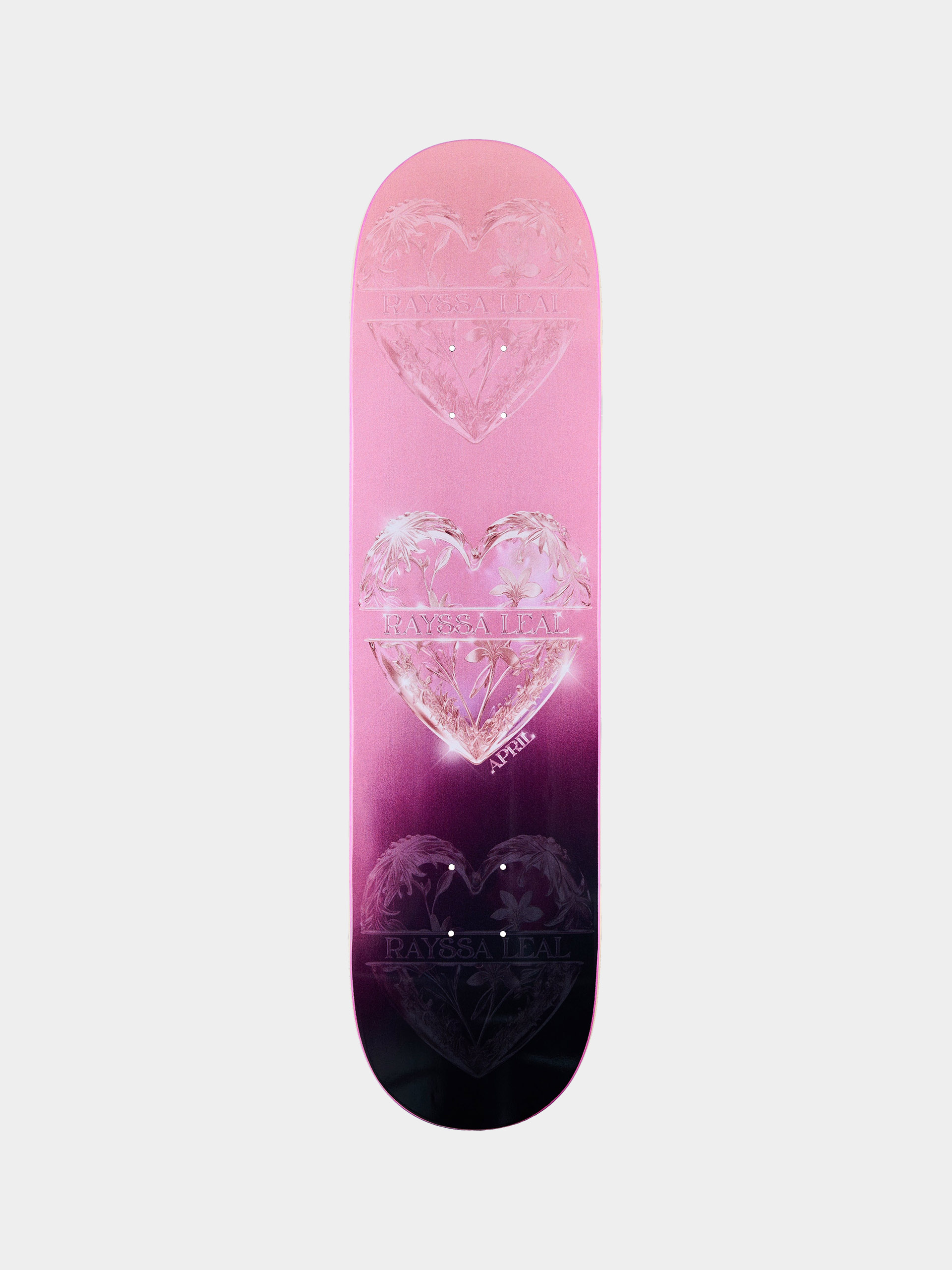 Doska April Skateboards Rayssa Leal Heart (pink/purple)