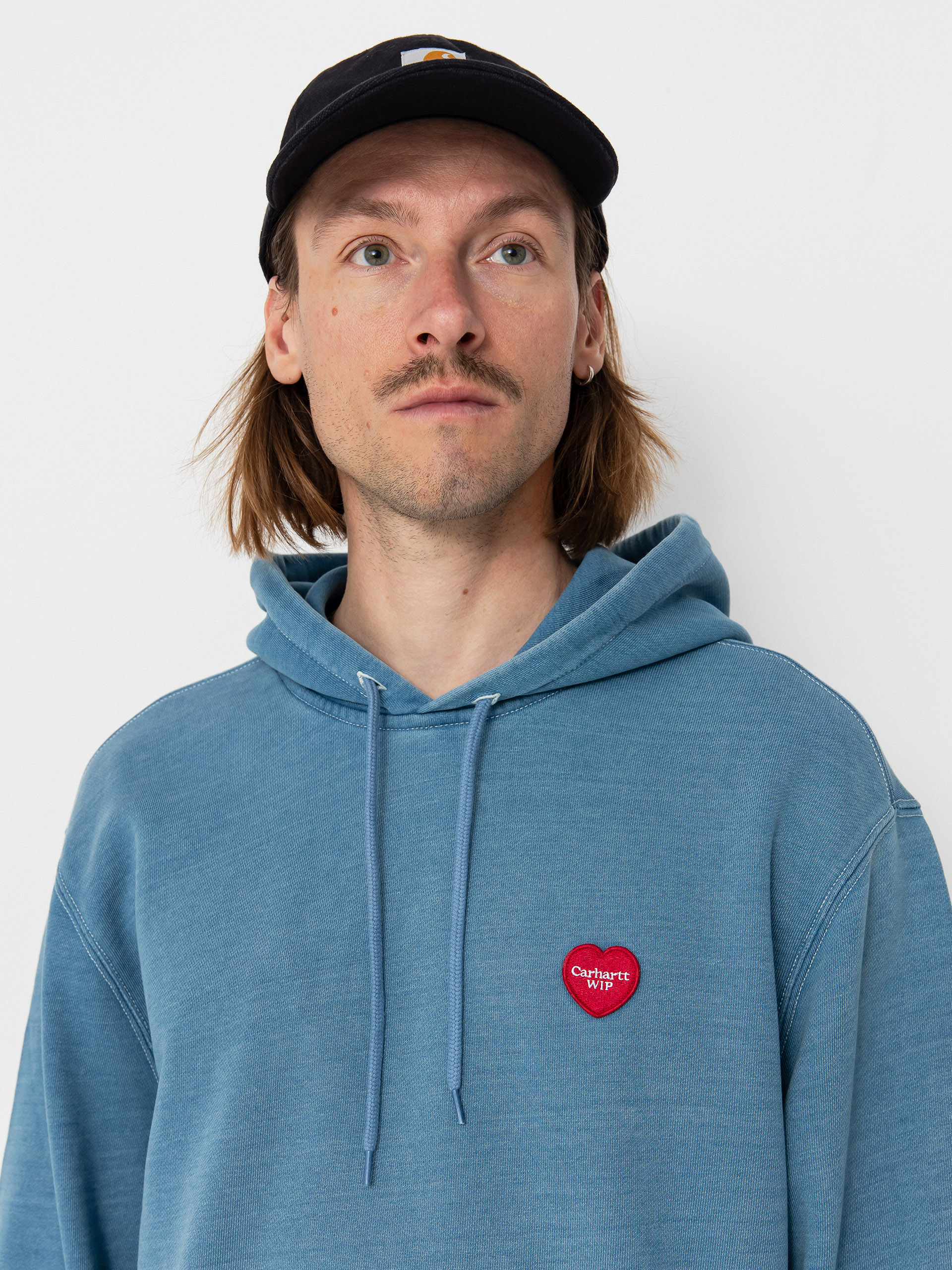 Mikina s kapucňou Carhartt WIP Ingo HD (light blue)