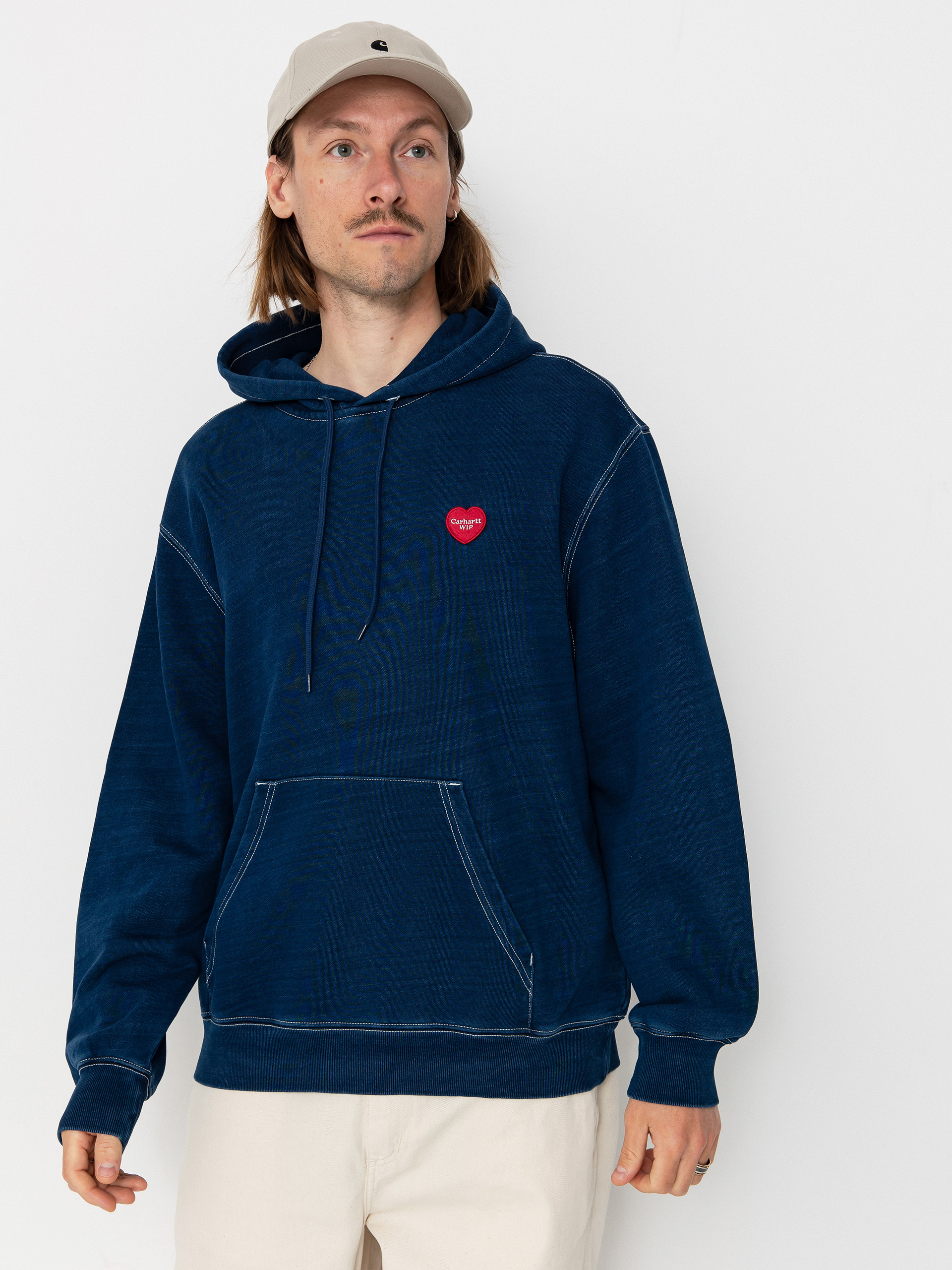 Mikina s kapucňou Carhartt WIP Ingo HD (dark blue)