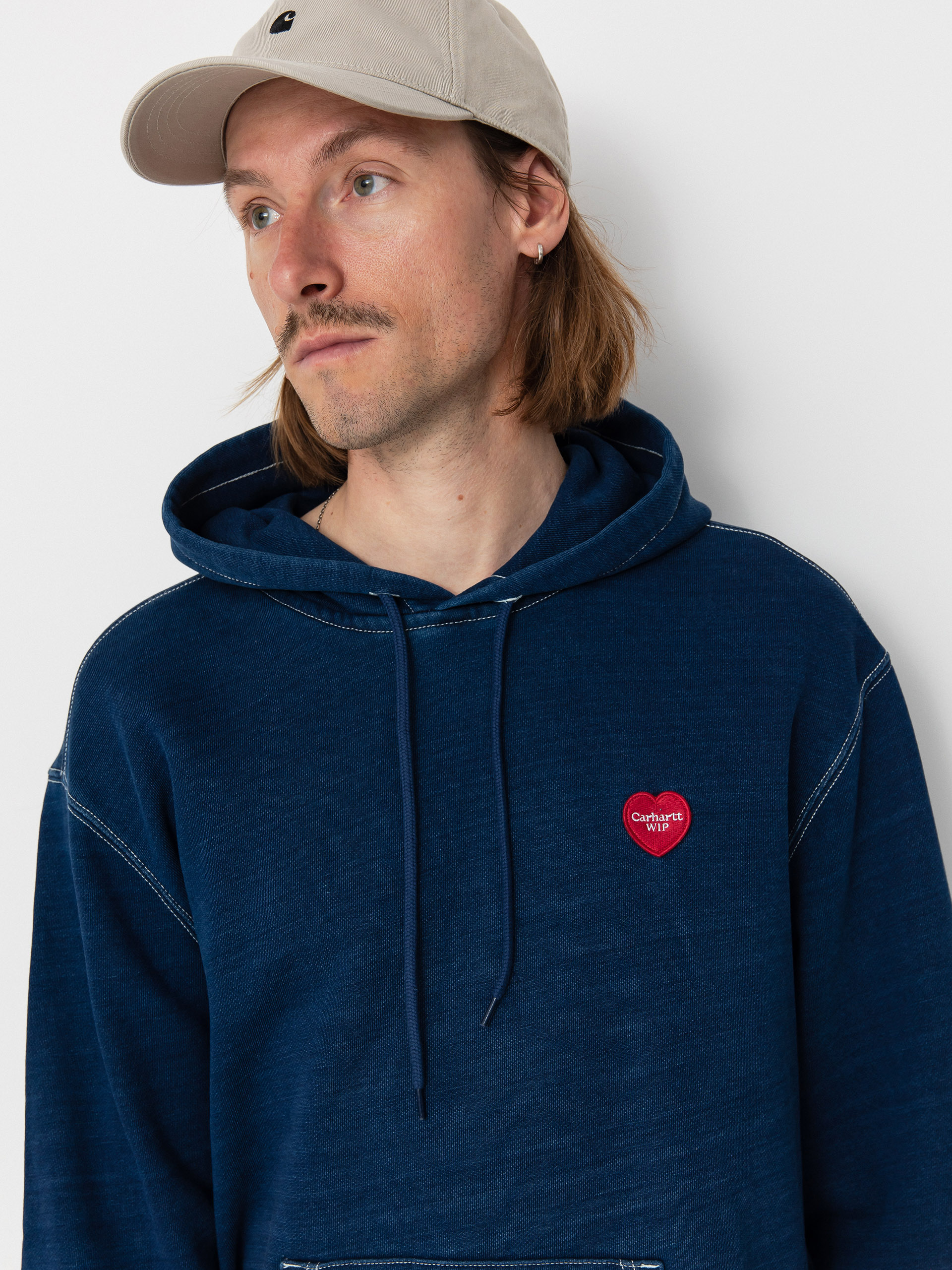 Mikina s kapucňou Carhartt WIP Ingo HD (dark blue)