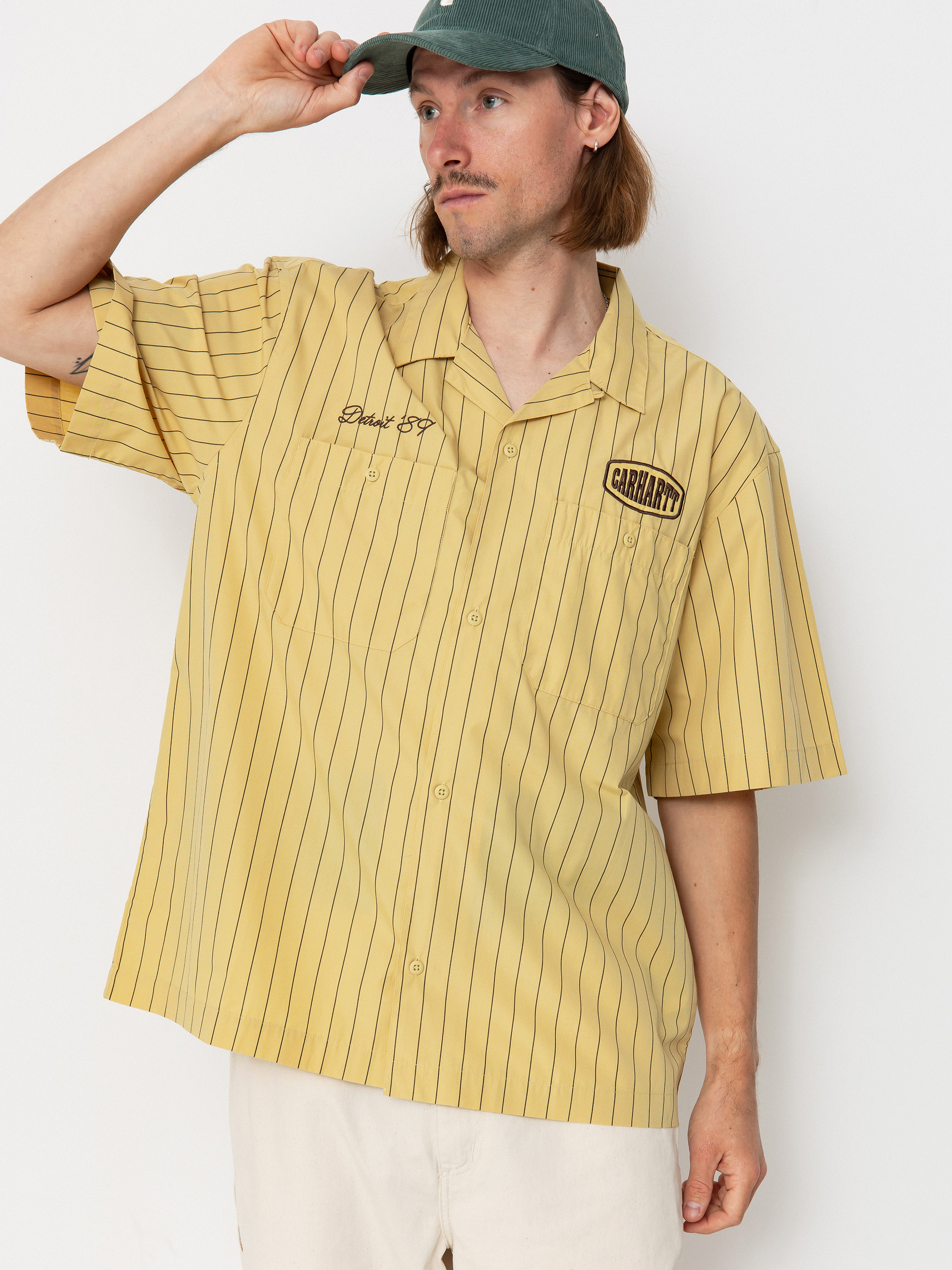 Košeľa Carhartt WIP Hendry (seaton stripe/straw/liberica)