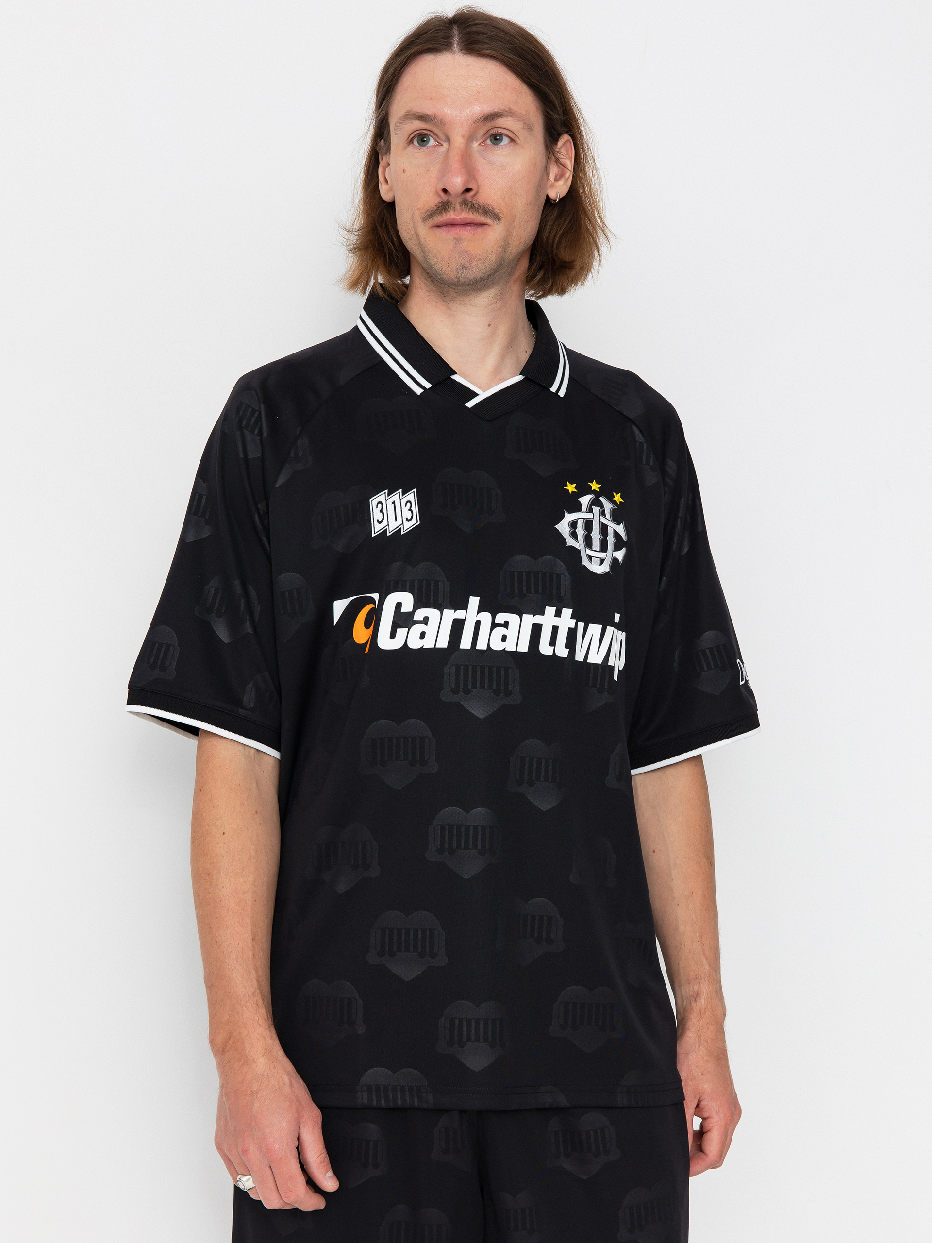Tričko Carhartt WIP Hartts Football (heart train jacquard/black)