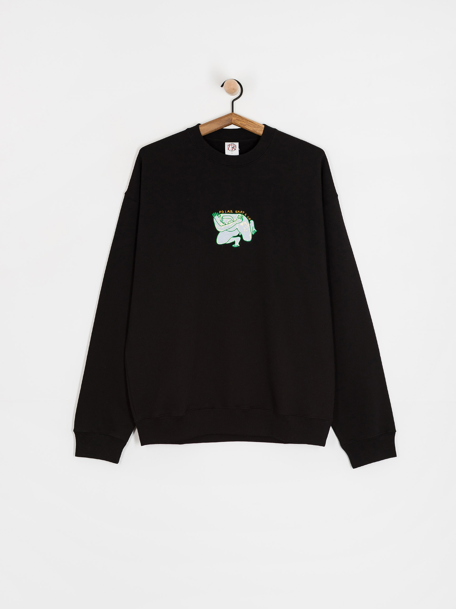 Mikina Polar Skate Dave Crewneck Shy Bow (black)
