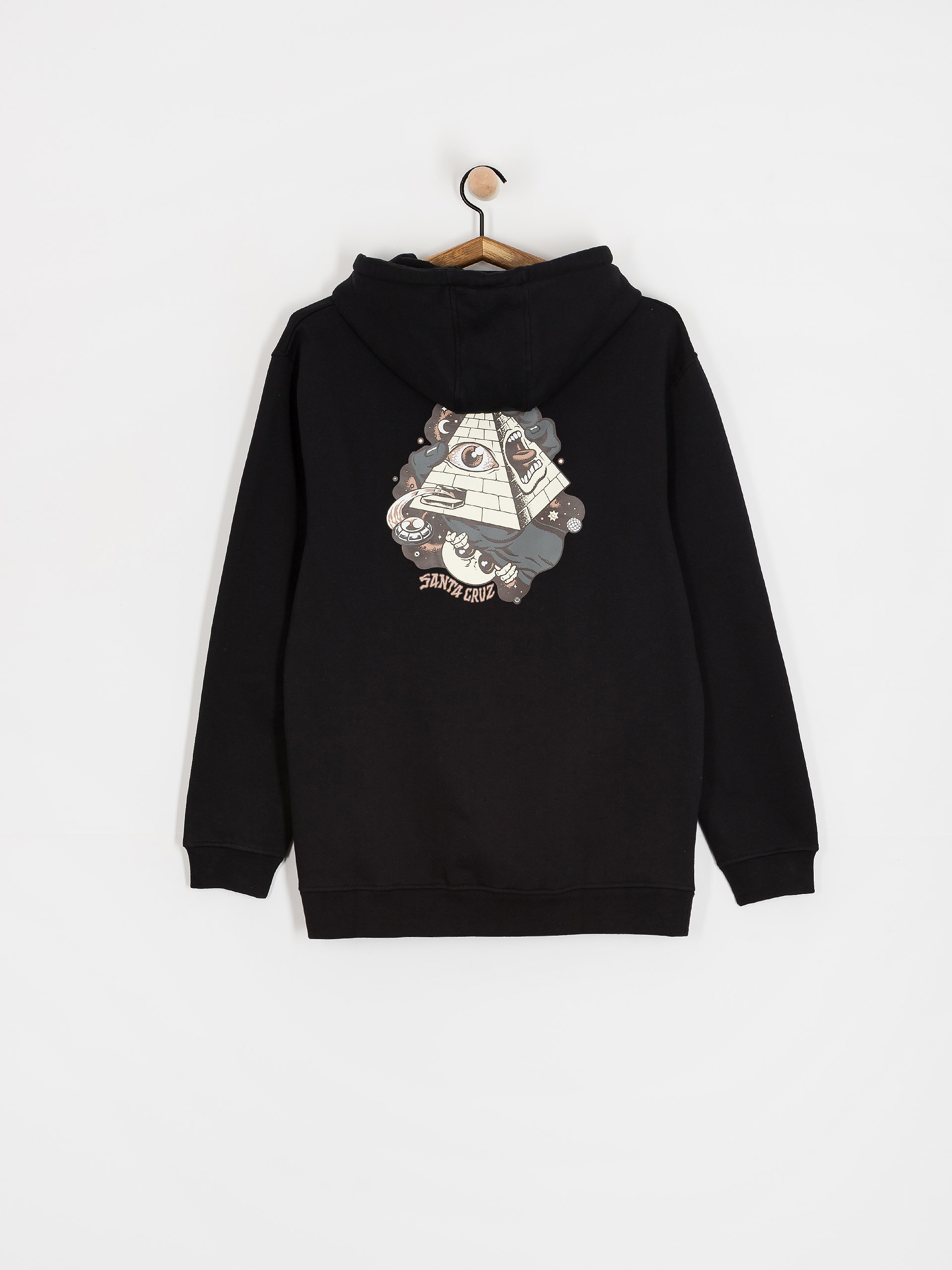 Mikina s kapucňou Santa Cruz Knibbs Invasion Hand HD (black)