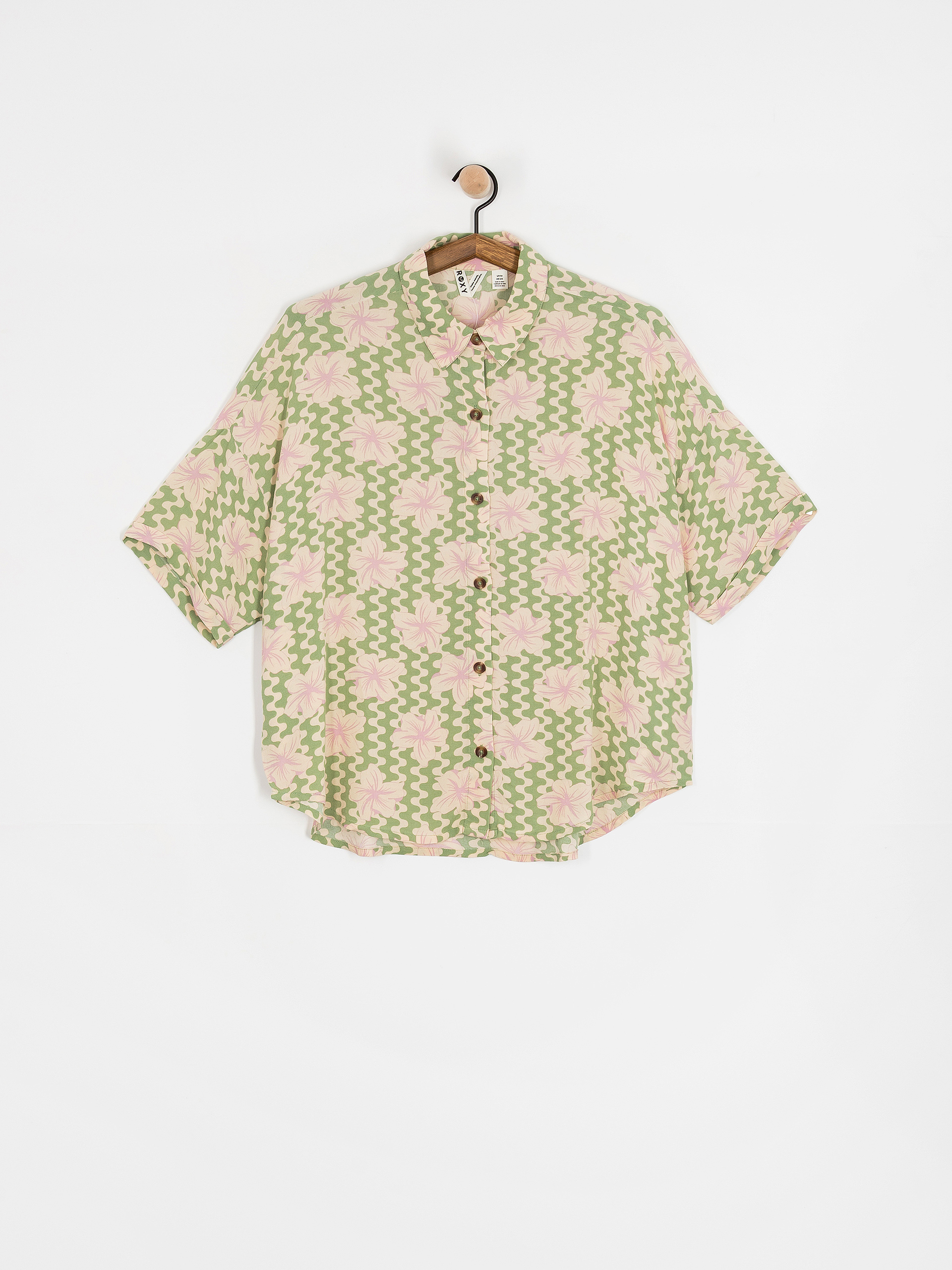 Košeľa Roxy Beach Nostalgia Wmn (basil party waves yw)