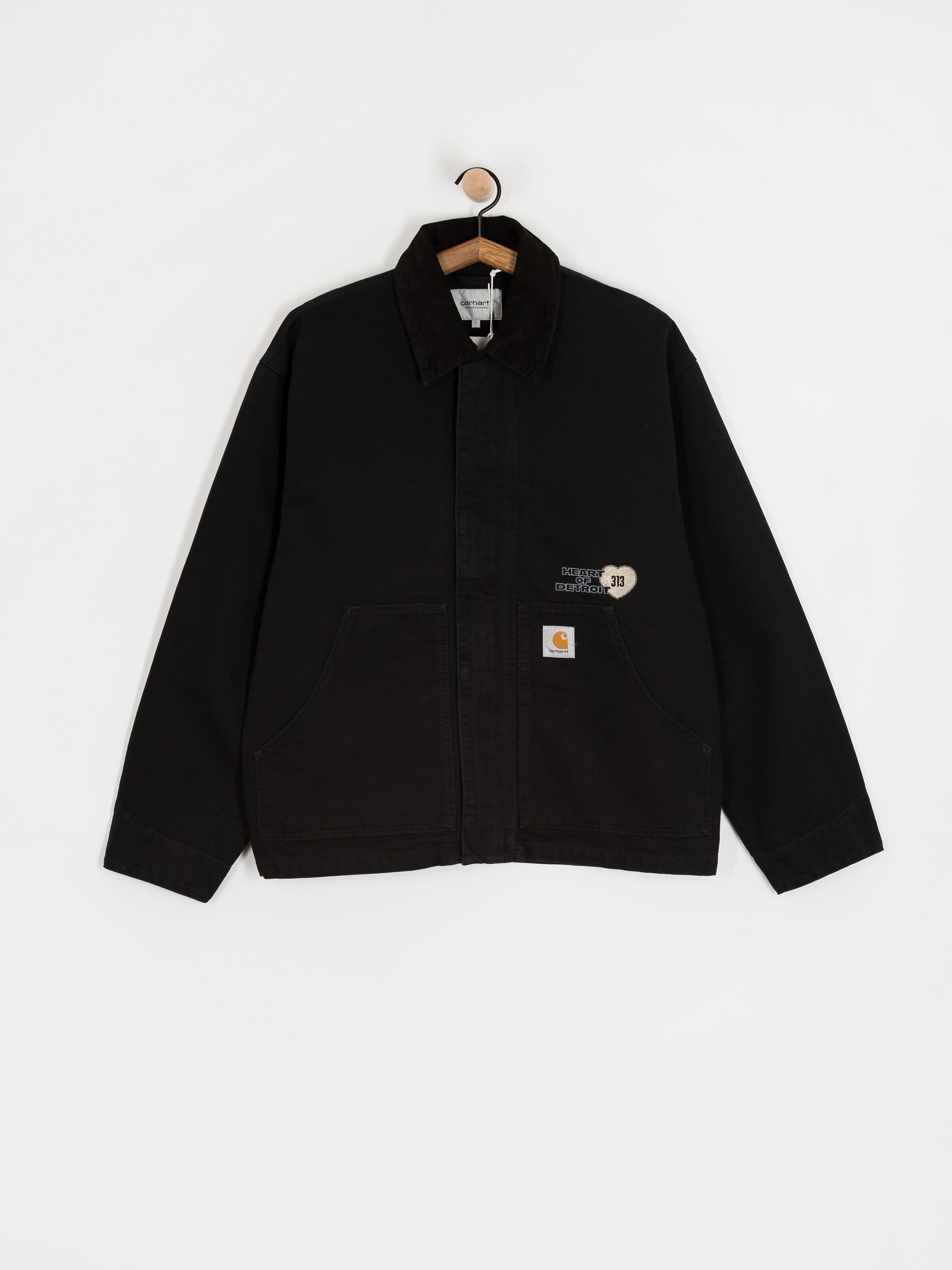 Bunda Carhartt WIP OG Arcan Graphic (black/black/heavy stone wash)