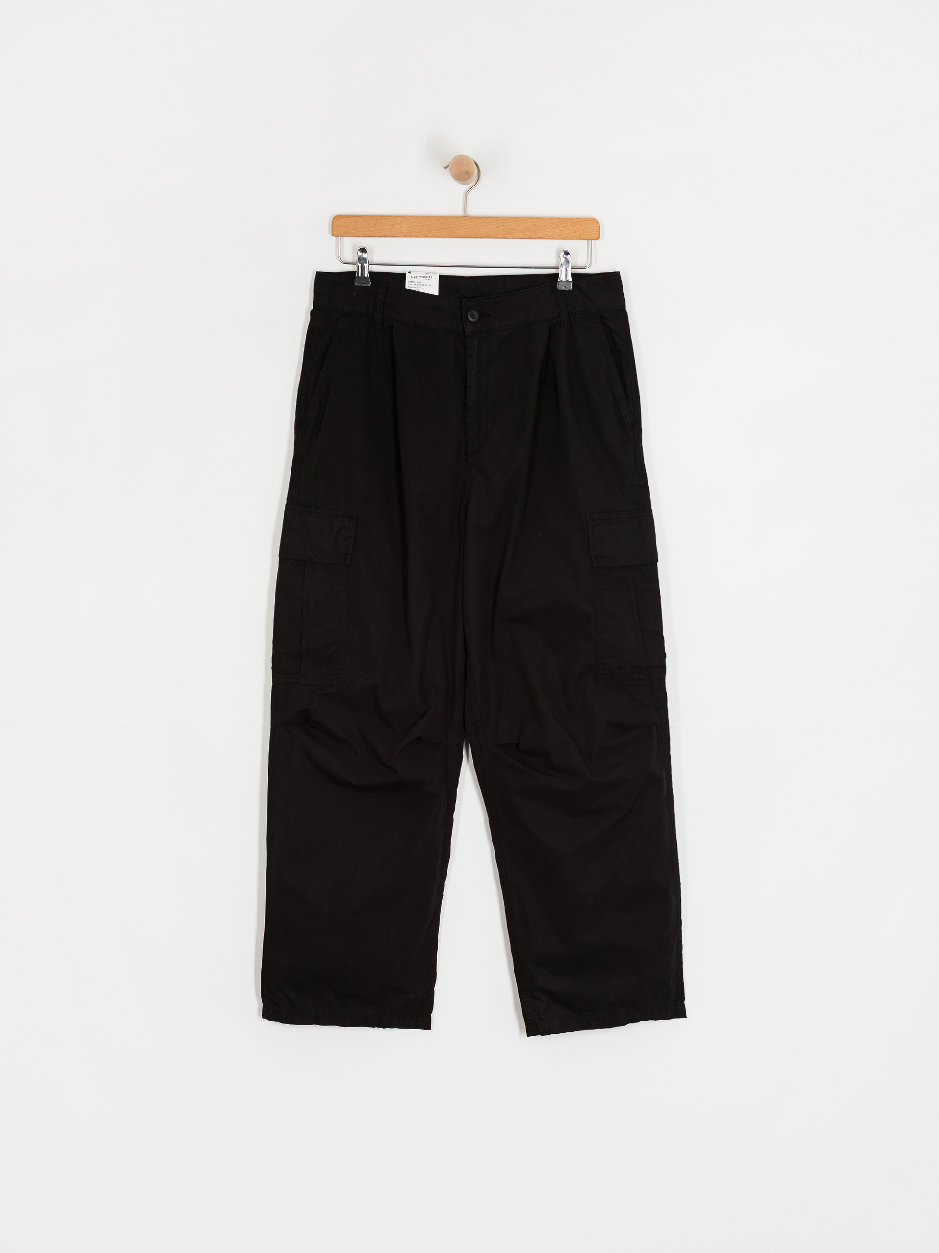 Nohavice Carhartt WIP Cole Cargo (black/garment dyed)