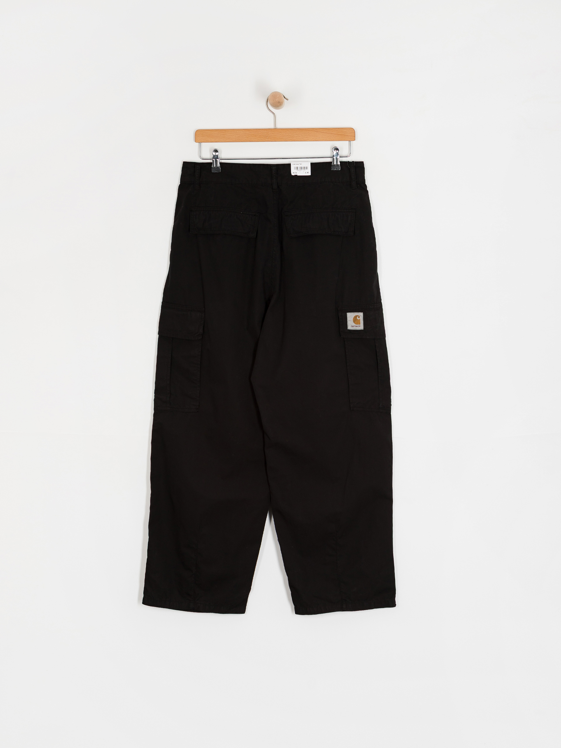 Nohavice Carhartt WIP Cole Cargo (black/garment dyed)
