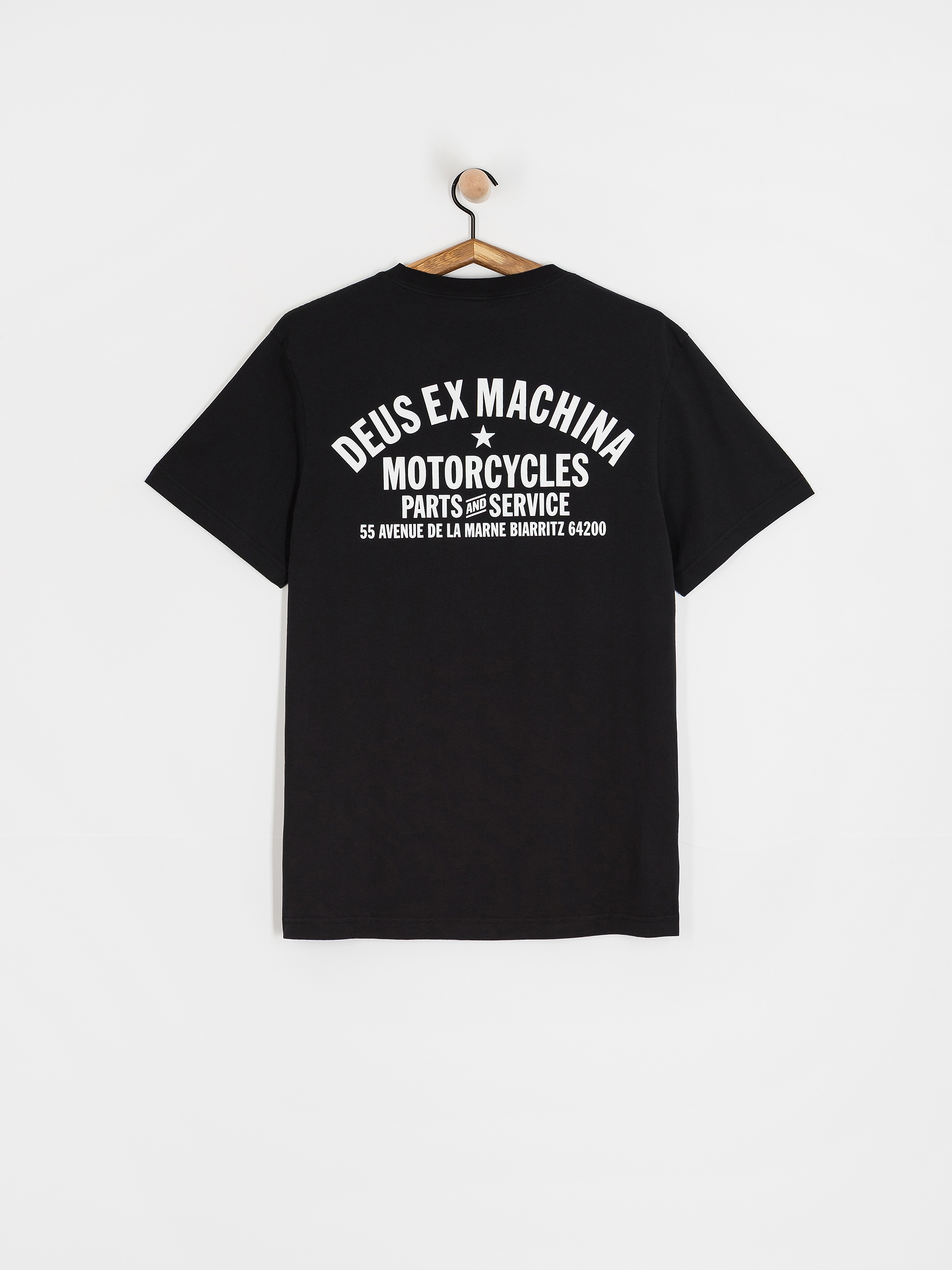 Tričko Deus Ex Machina Biarritz Address (black)