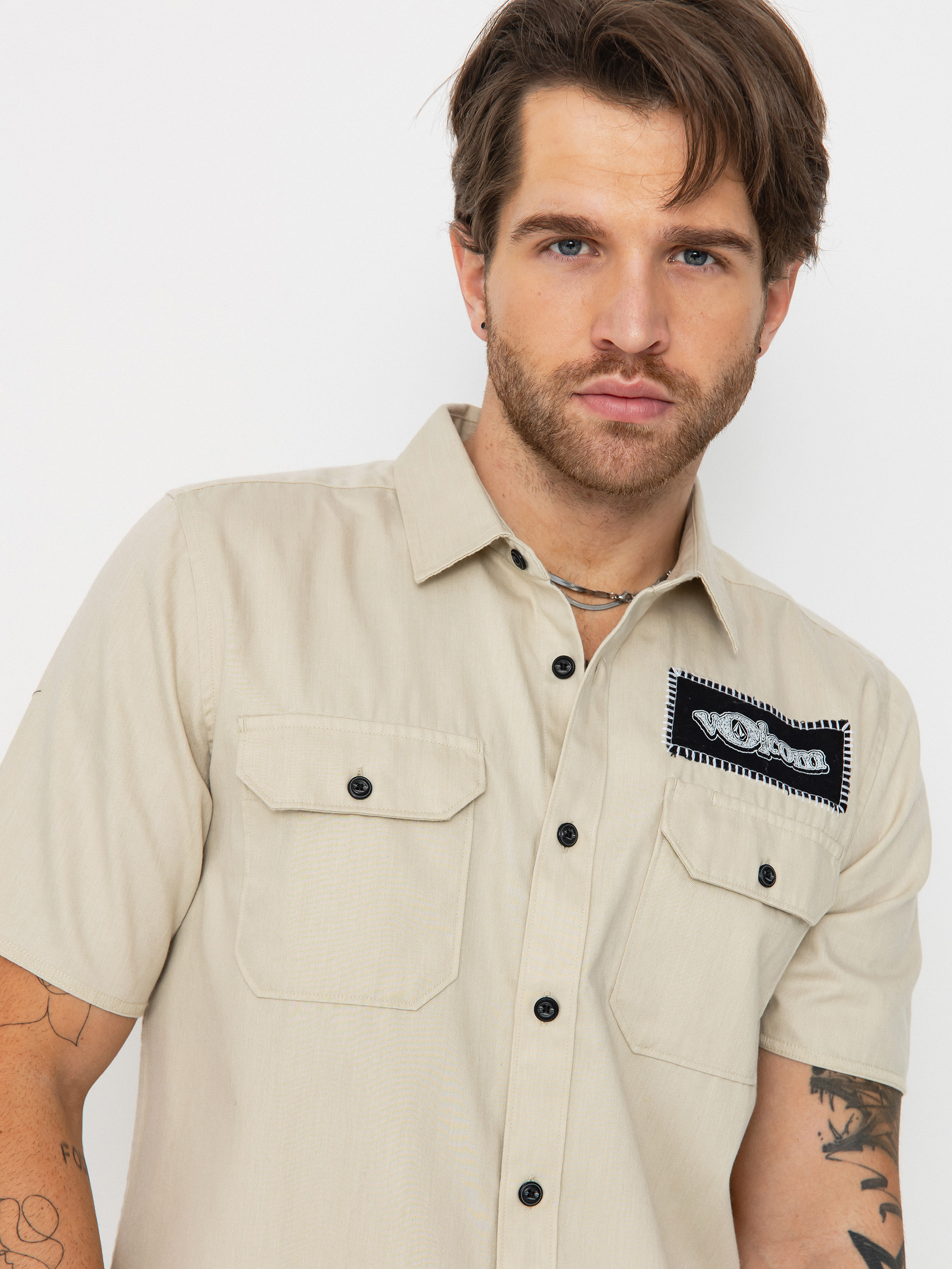 Košeľa Volcom Volcom Ent (pale khaki)