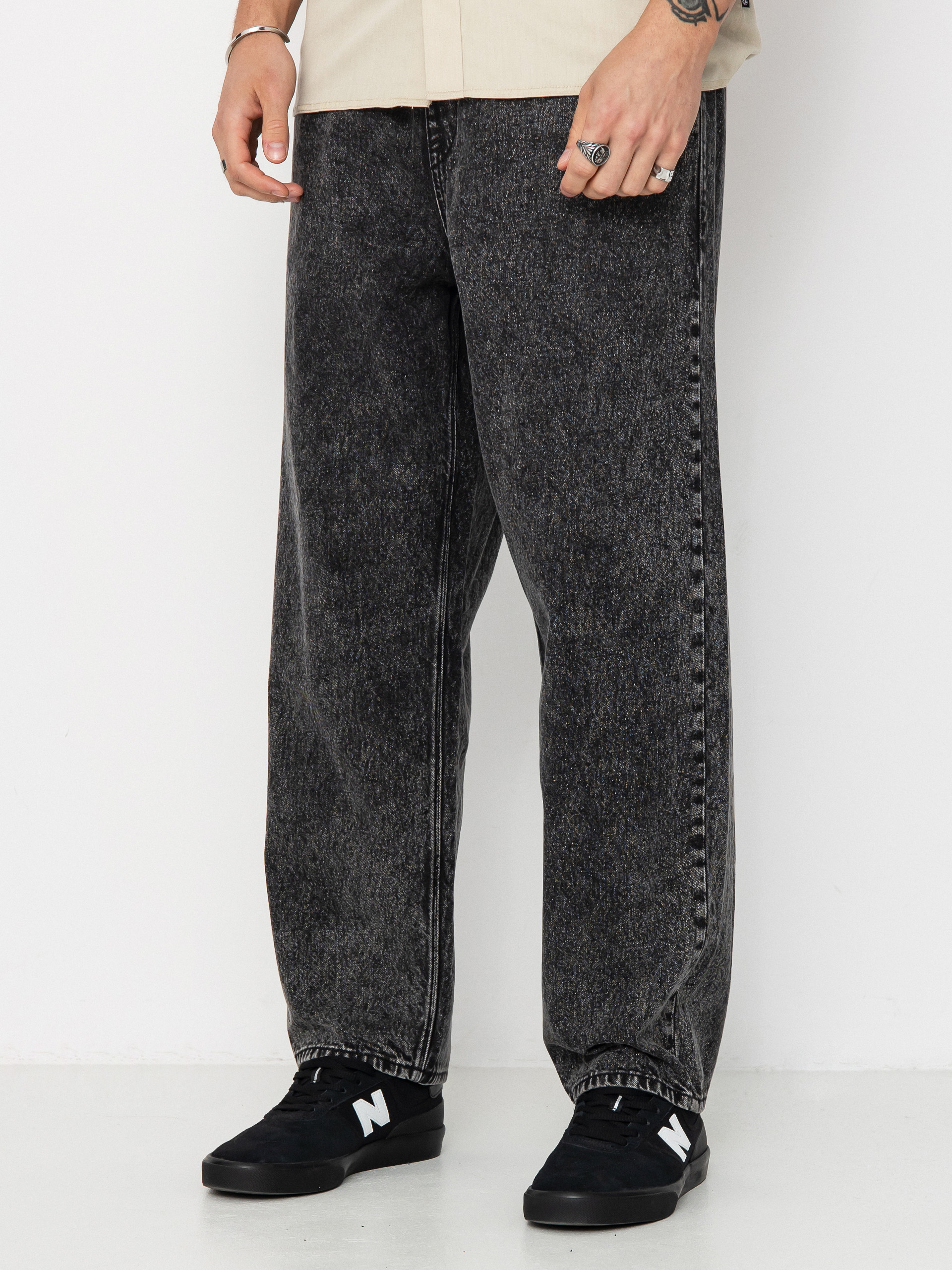 Nohavice Volcom Freazy Loose Ew (light acid black)