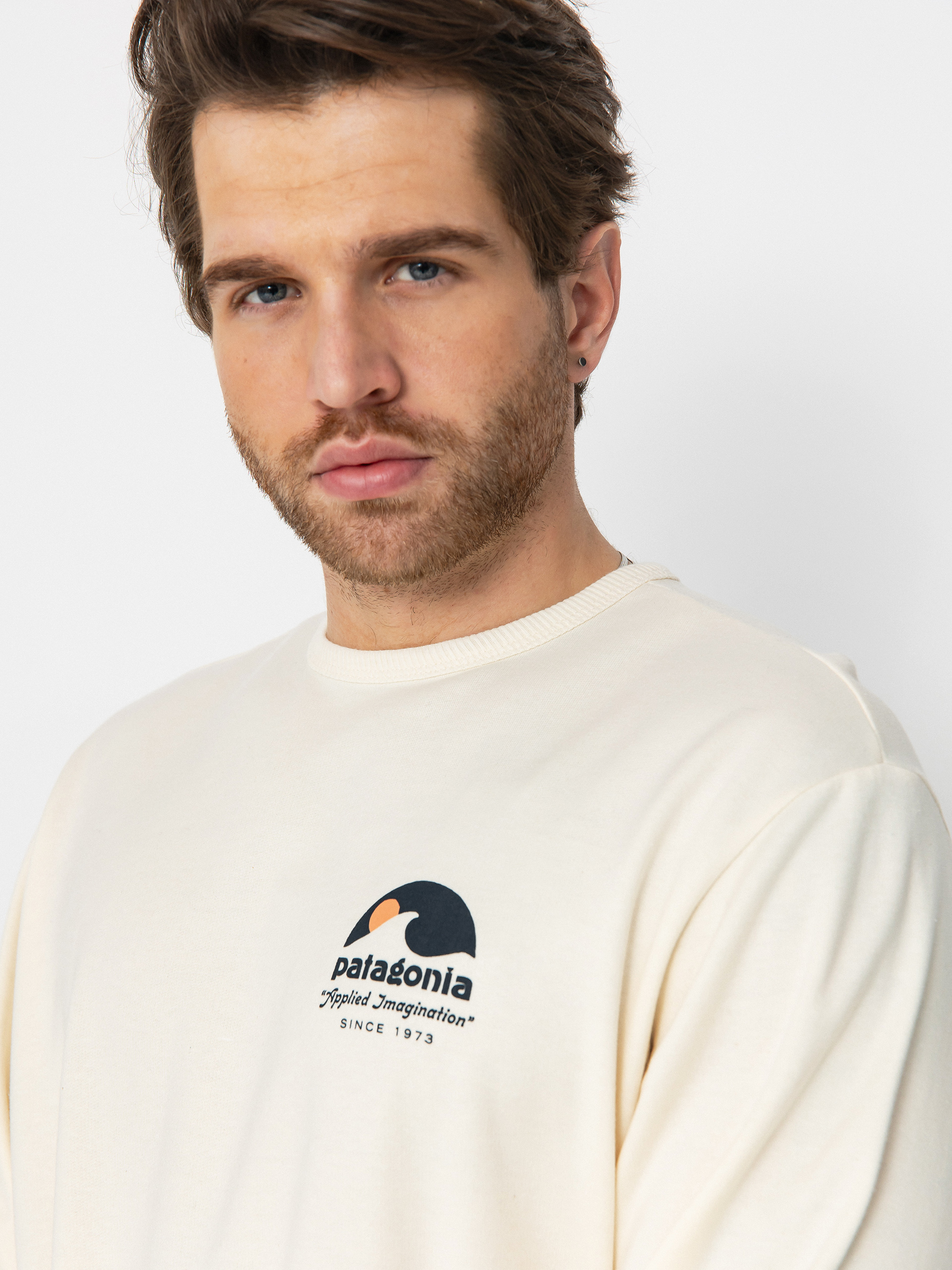 Mikina Patagonia Lightweight Applied Imagination Wildrise (natural)