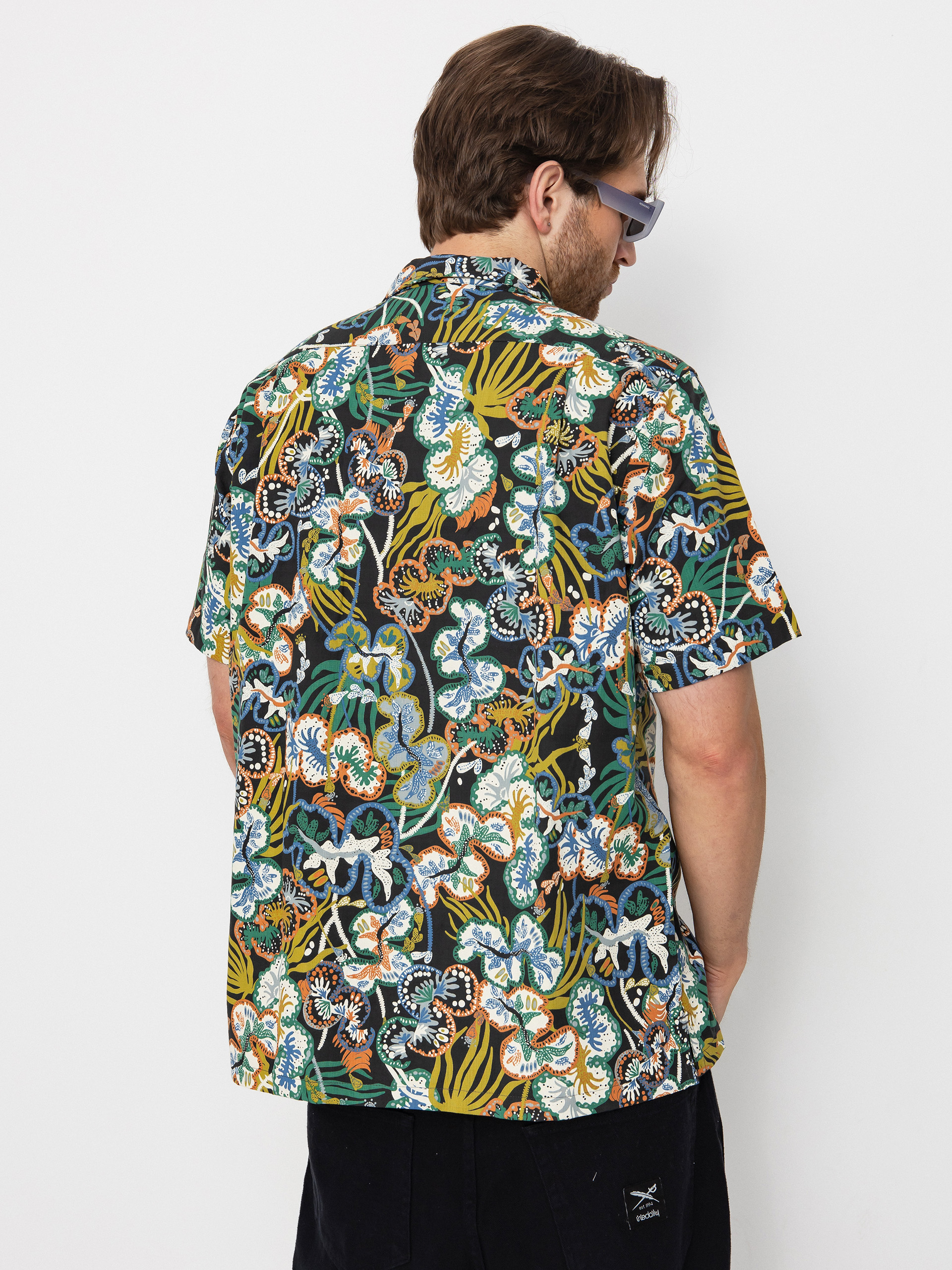 Košeľa Patagonia Tidal Threads Camp (undersea/ink black)