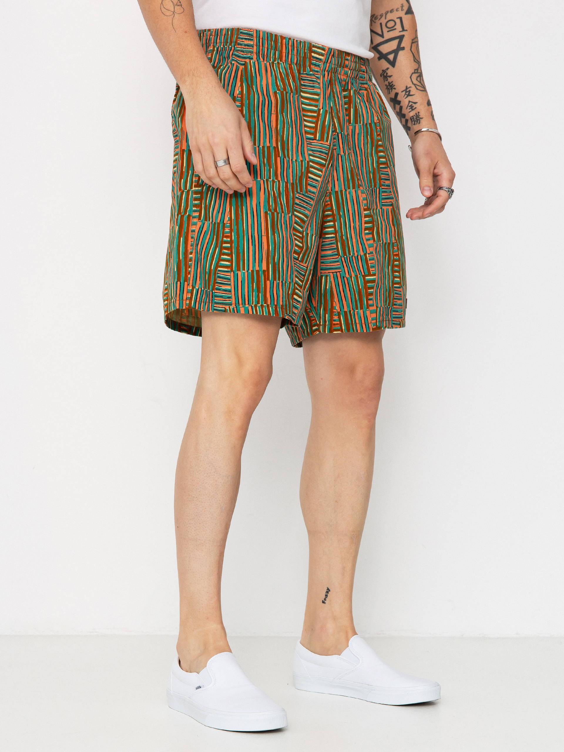 Kraťasy Patagonia Funhoggers (quilty fitz/heartleaf green)