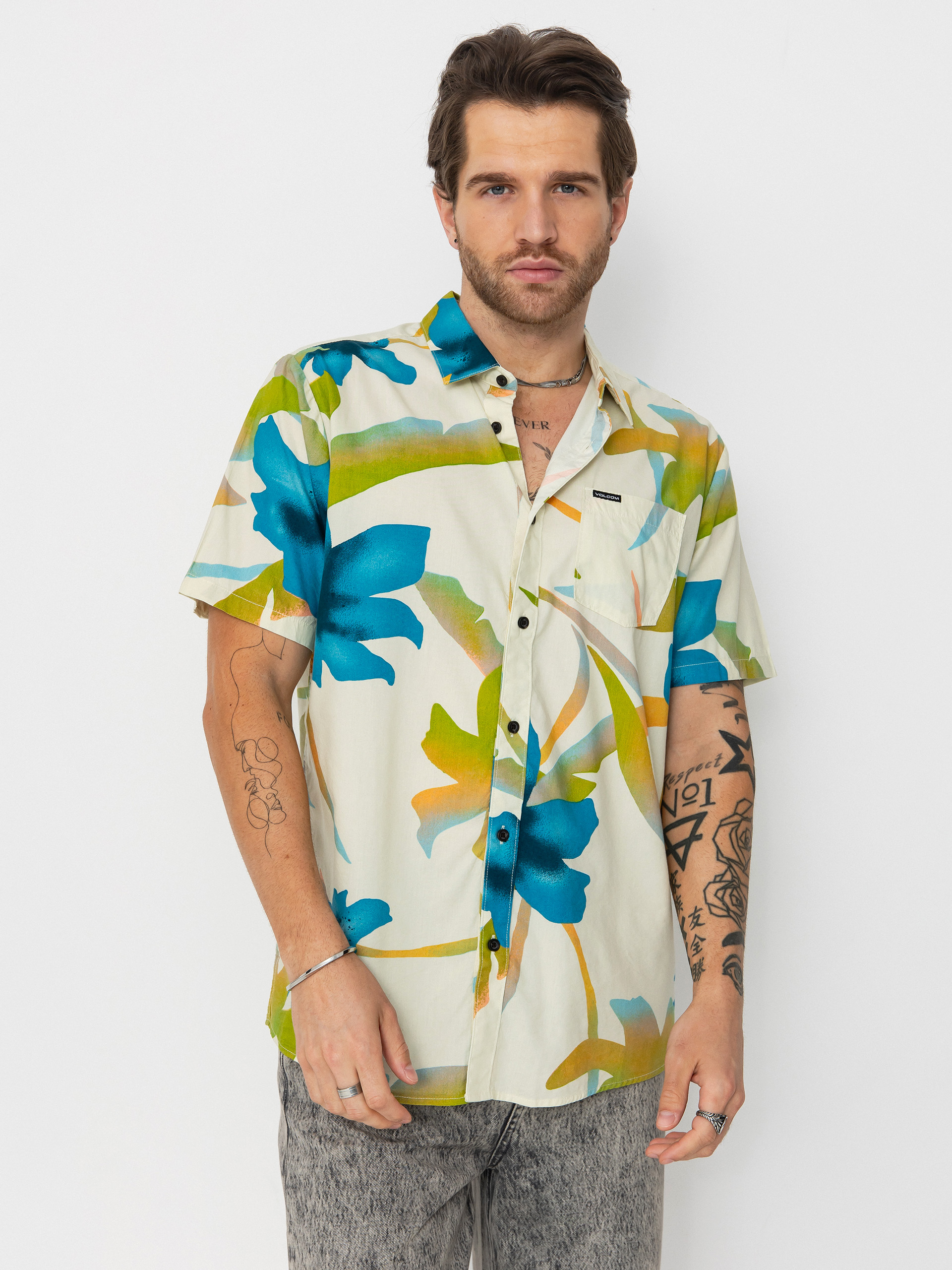 Košeľa Volcom Tracers Floral (light beige)