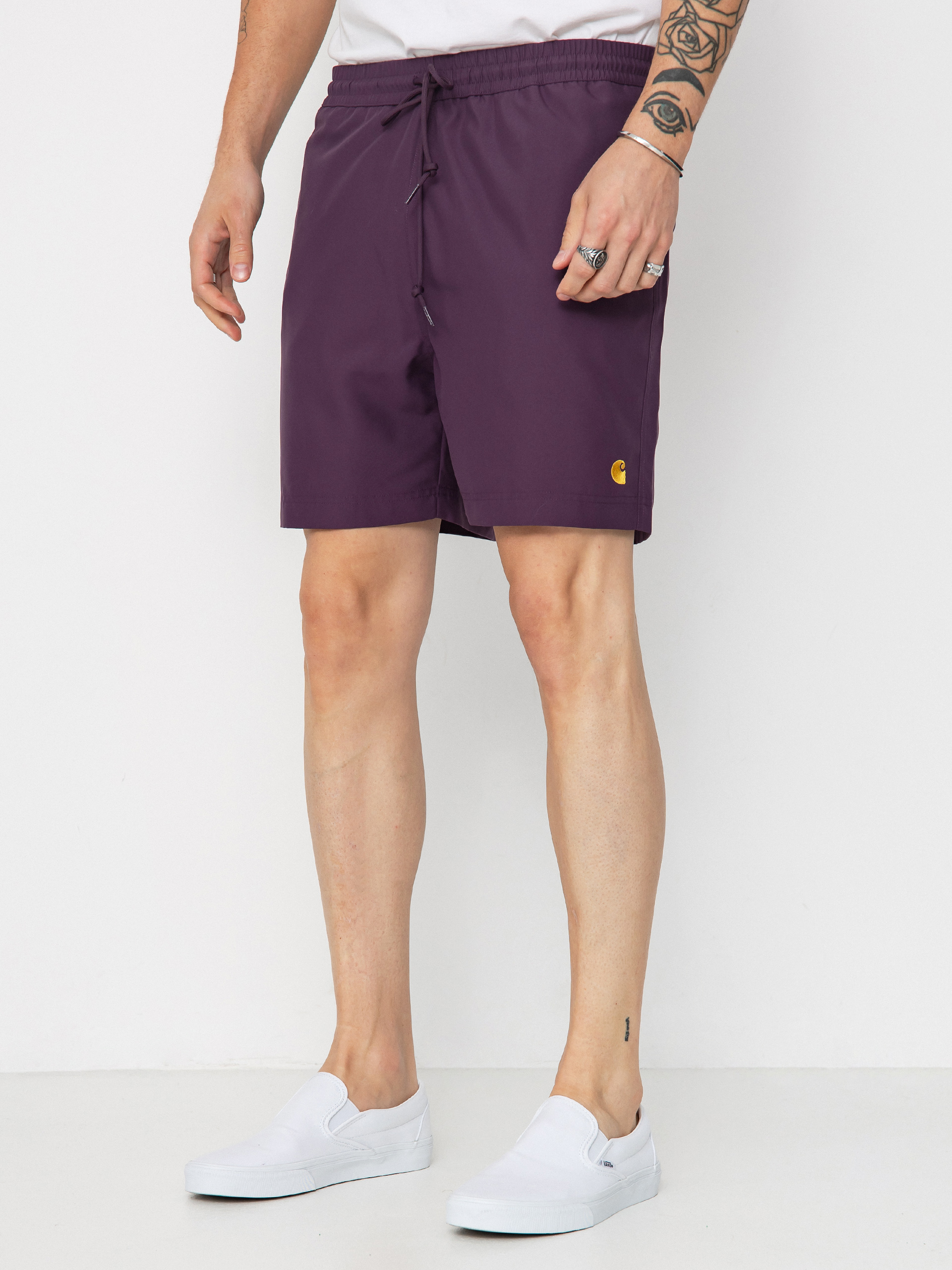 Krau0165asy Carhartt WIP Chase Swim (huckleberry/gold)