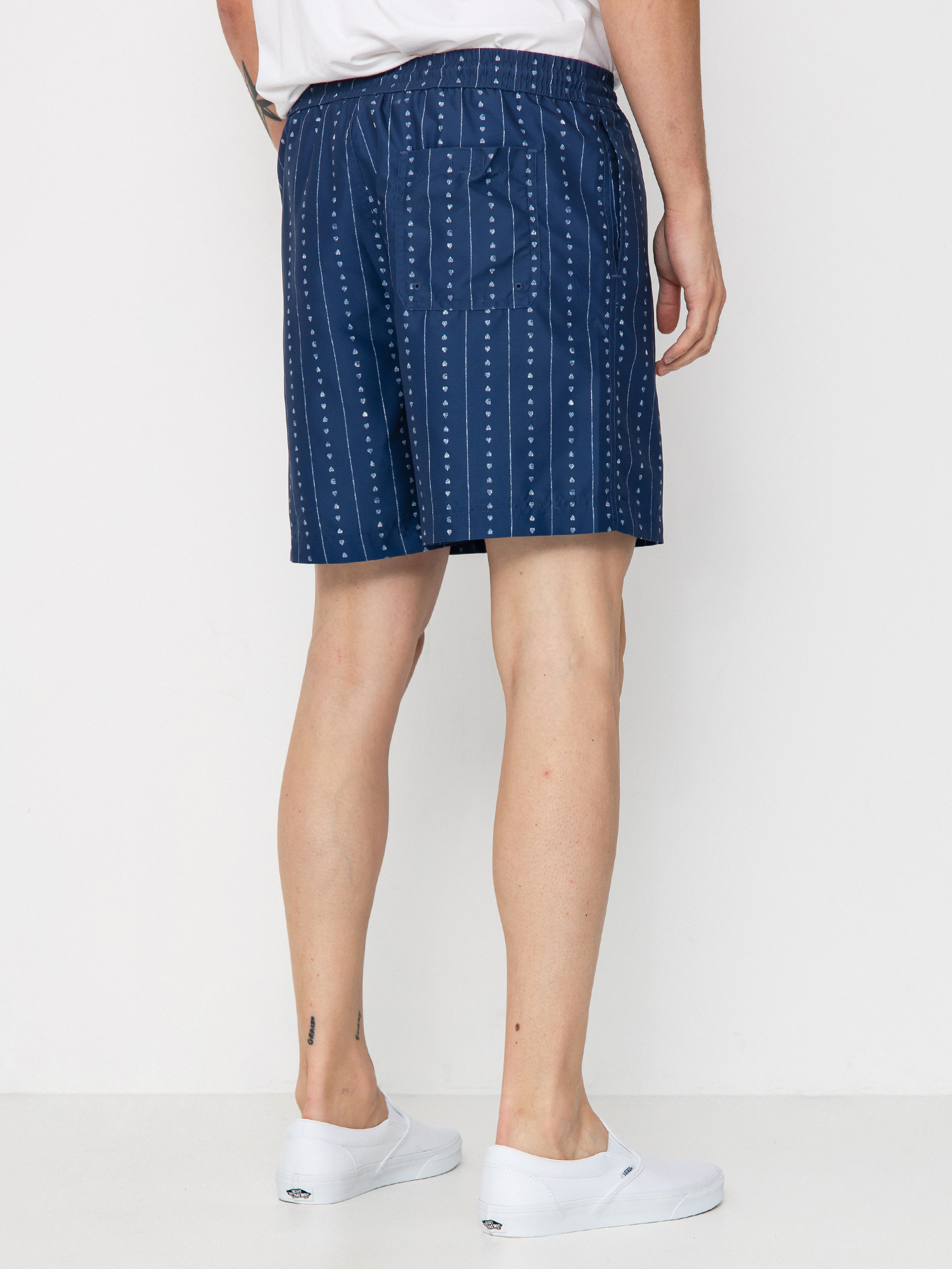 Kraťasy Carhartt WIP Chase Swim (heart c pinstripe/ink/natural)