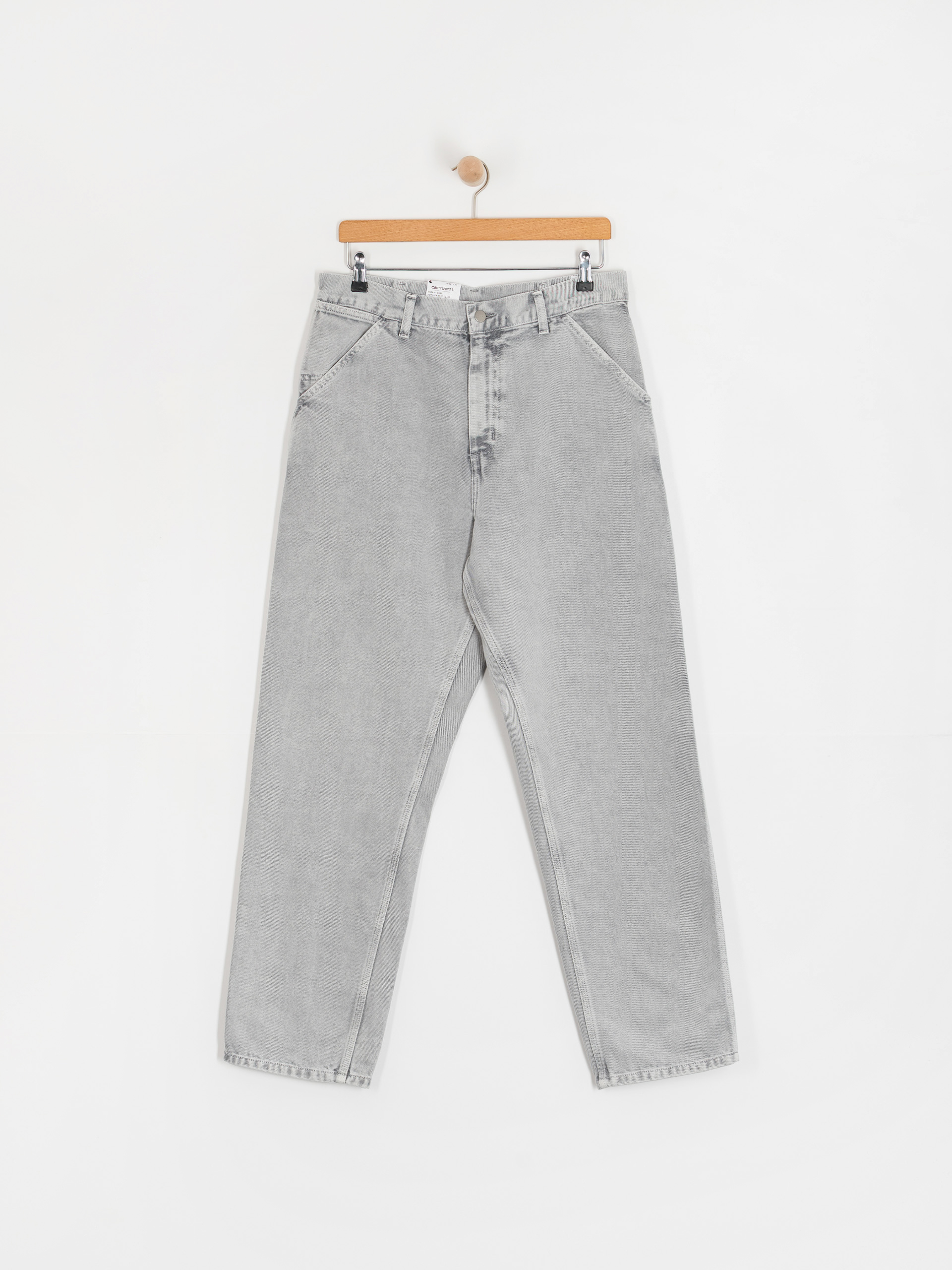 Nohavice Carhartt WIP Single Knee (black/chalk wash)