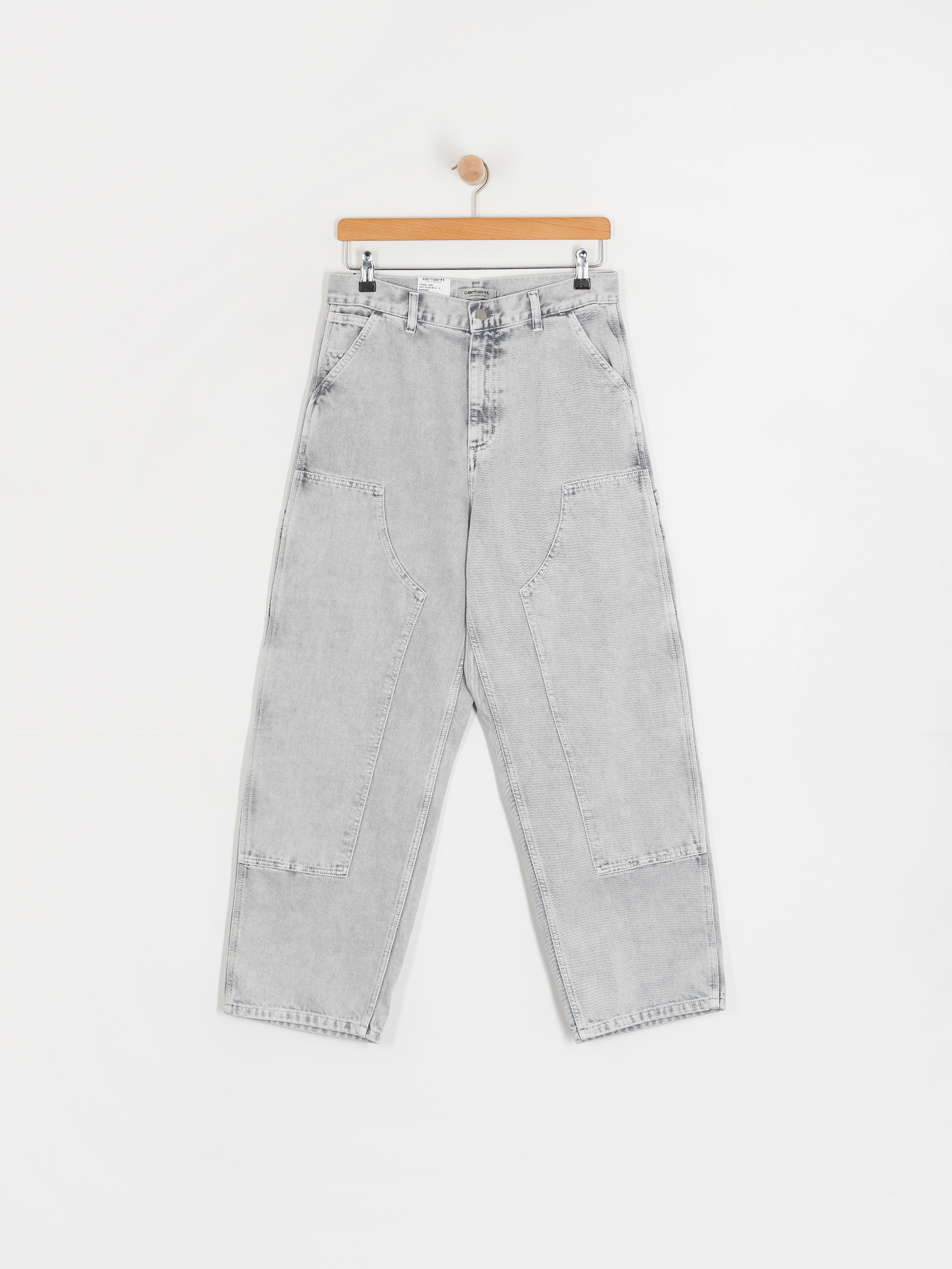 Nohavice Carhartt WIP Brandon Double Knee Wmn (black/chalk wash)