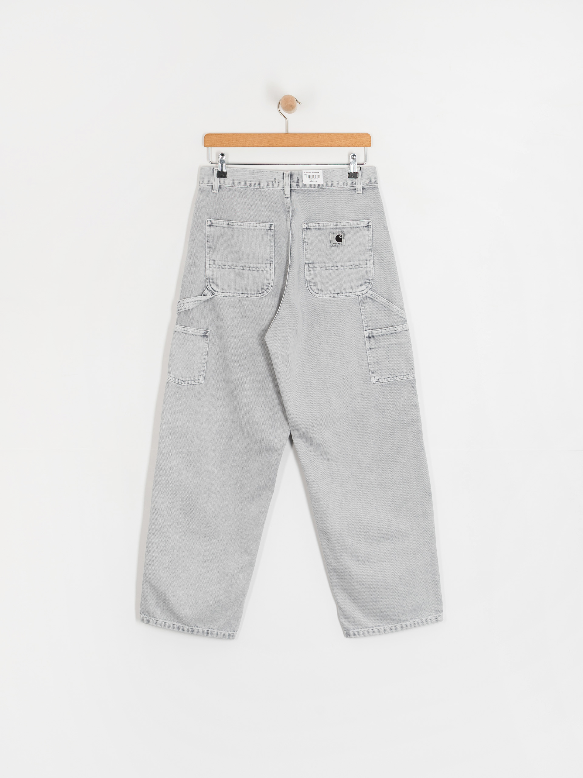 Nohavice Carhartt WIP Brandon Double Knee Wmn (black/chalk wash)
