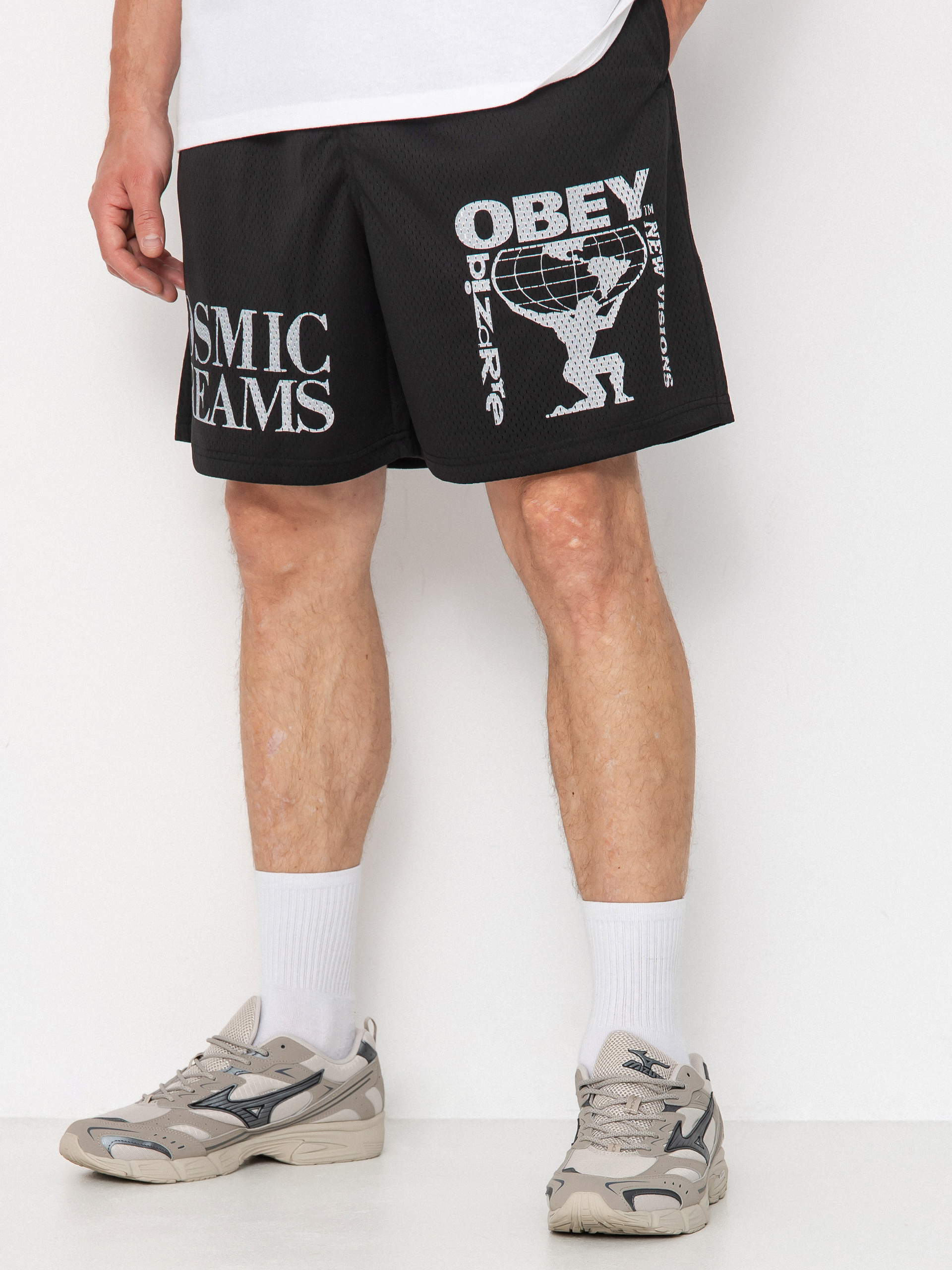 Kraťasy OBEY Easy Cosmic Dreams Mesh (black)