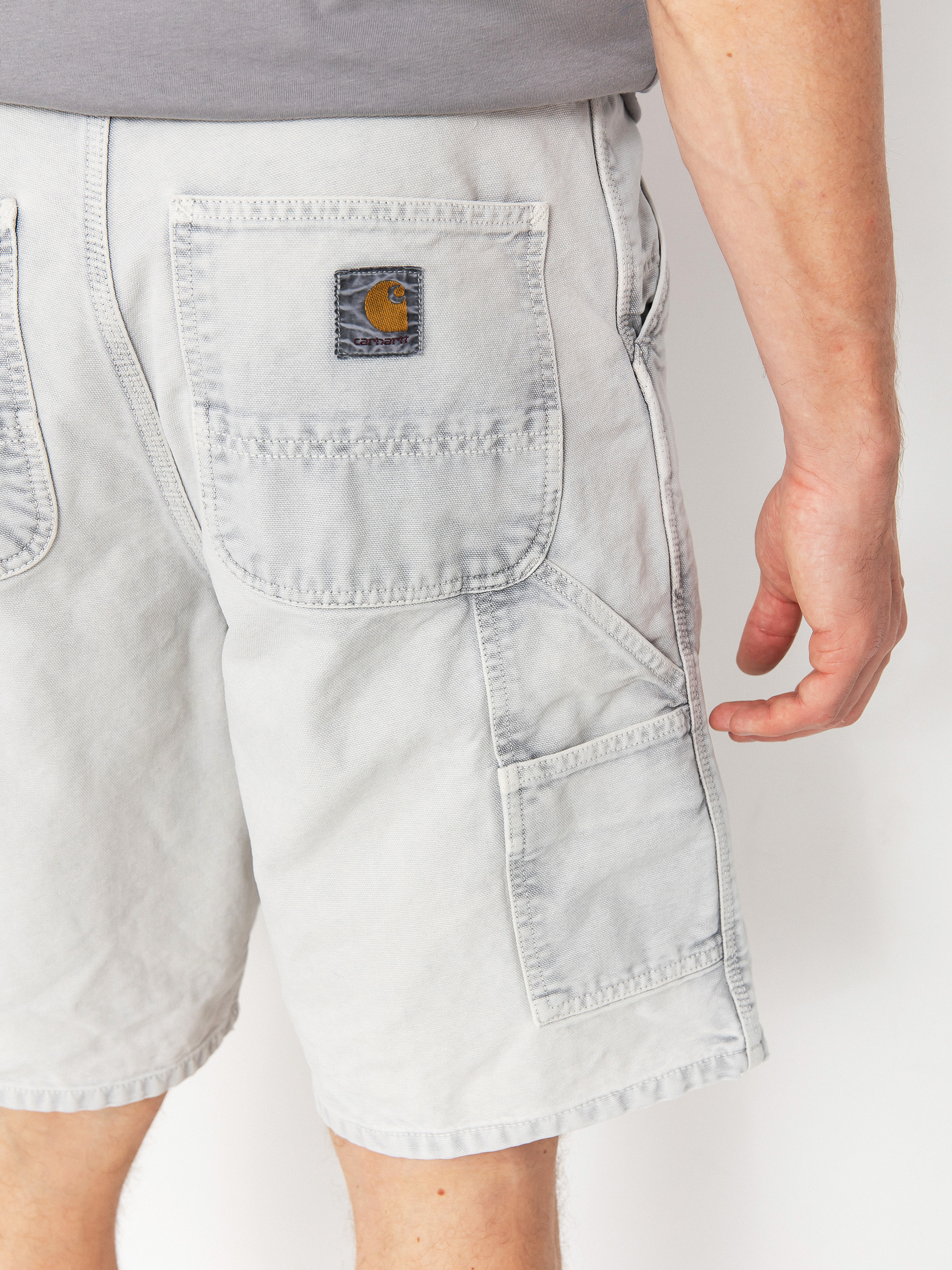 Kraťasy Carhartt WIP Single Knee (black/chalk wash)