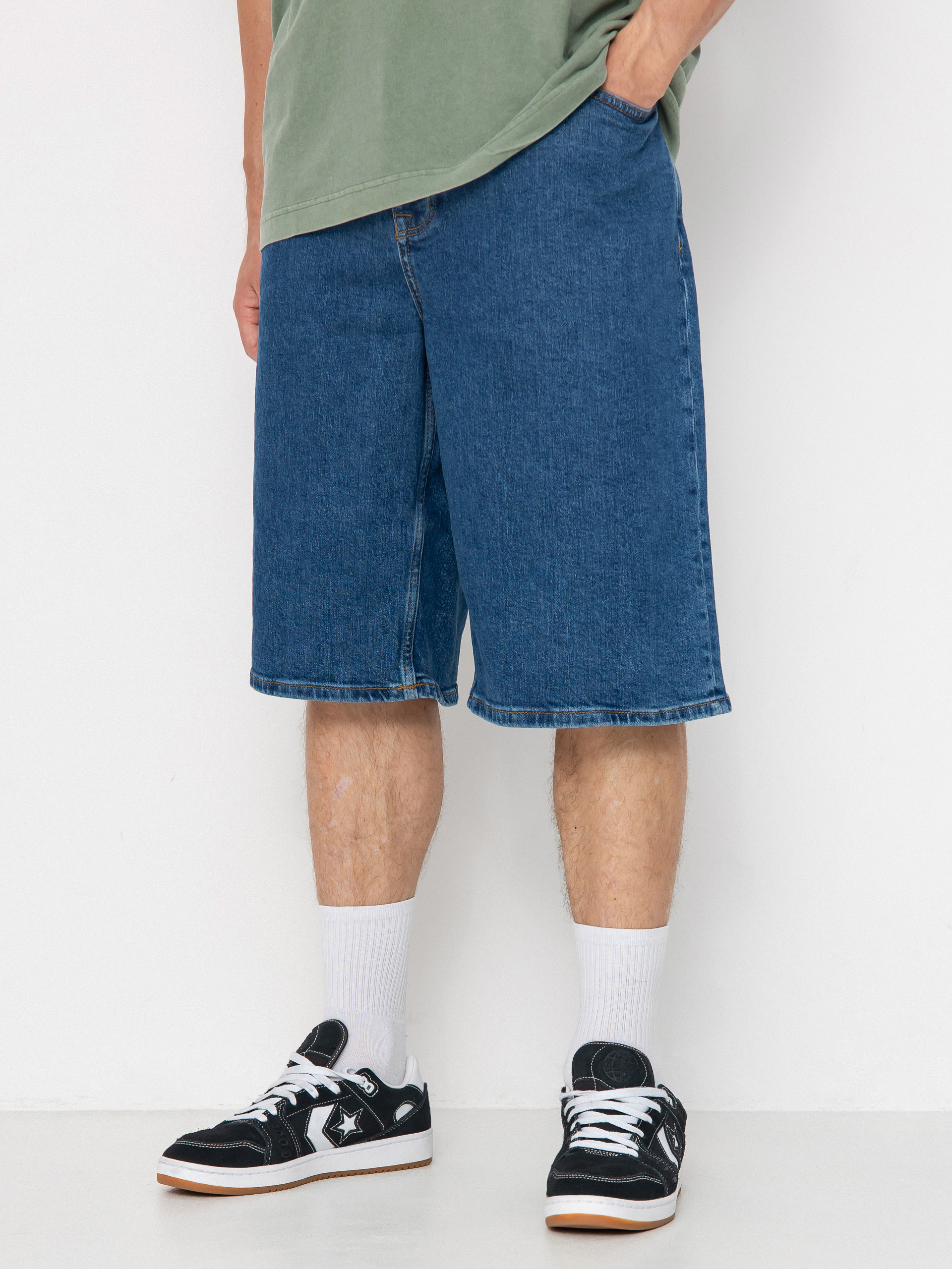 Kraťasy Homeboy X Tra Monster (washed blue)