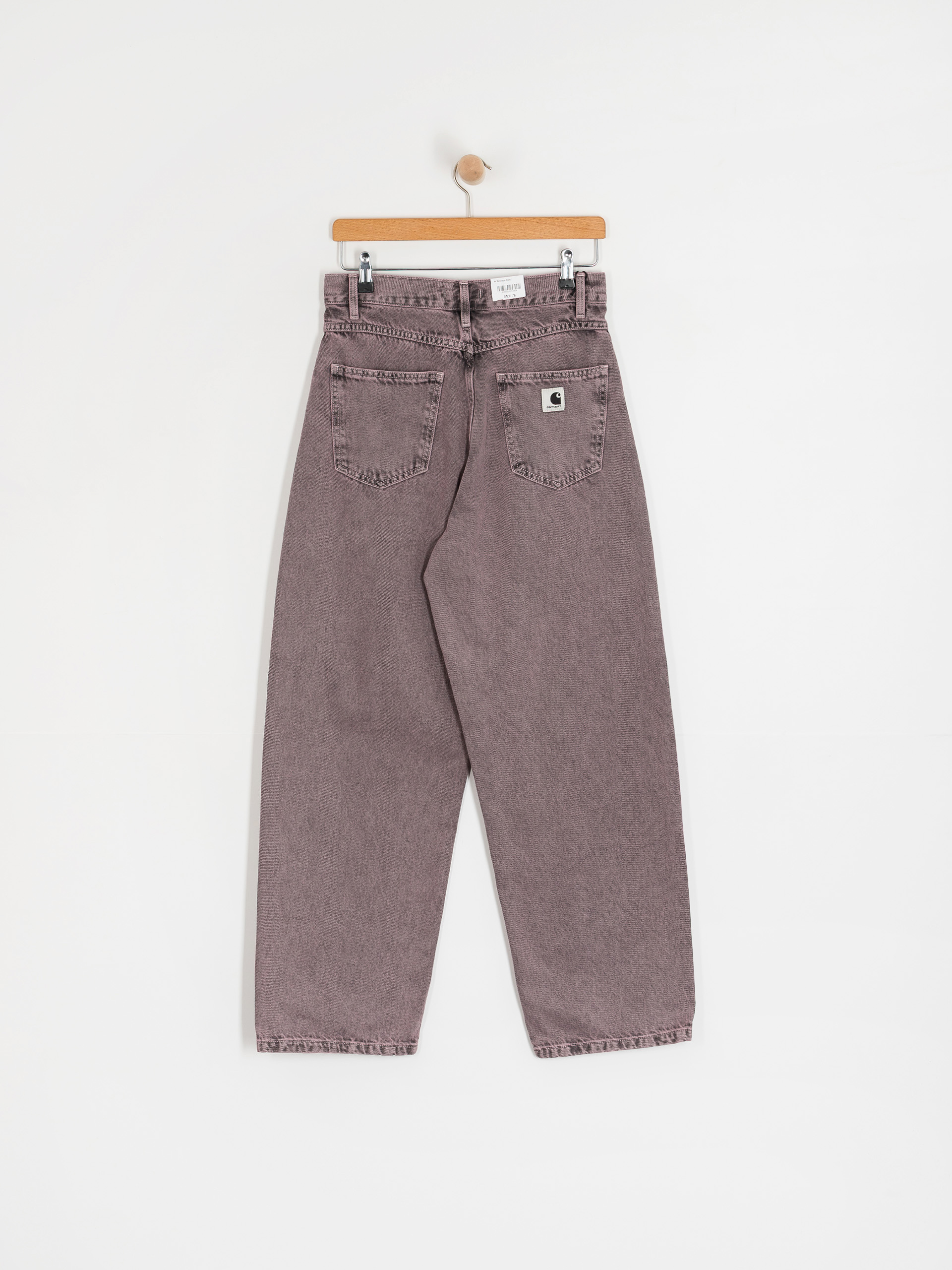 Nohavice Carhartt WIP Brandon Wmn (black/hortensia/garment dyed)