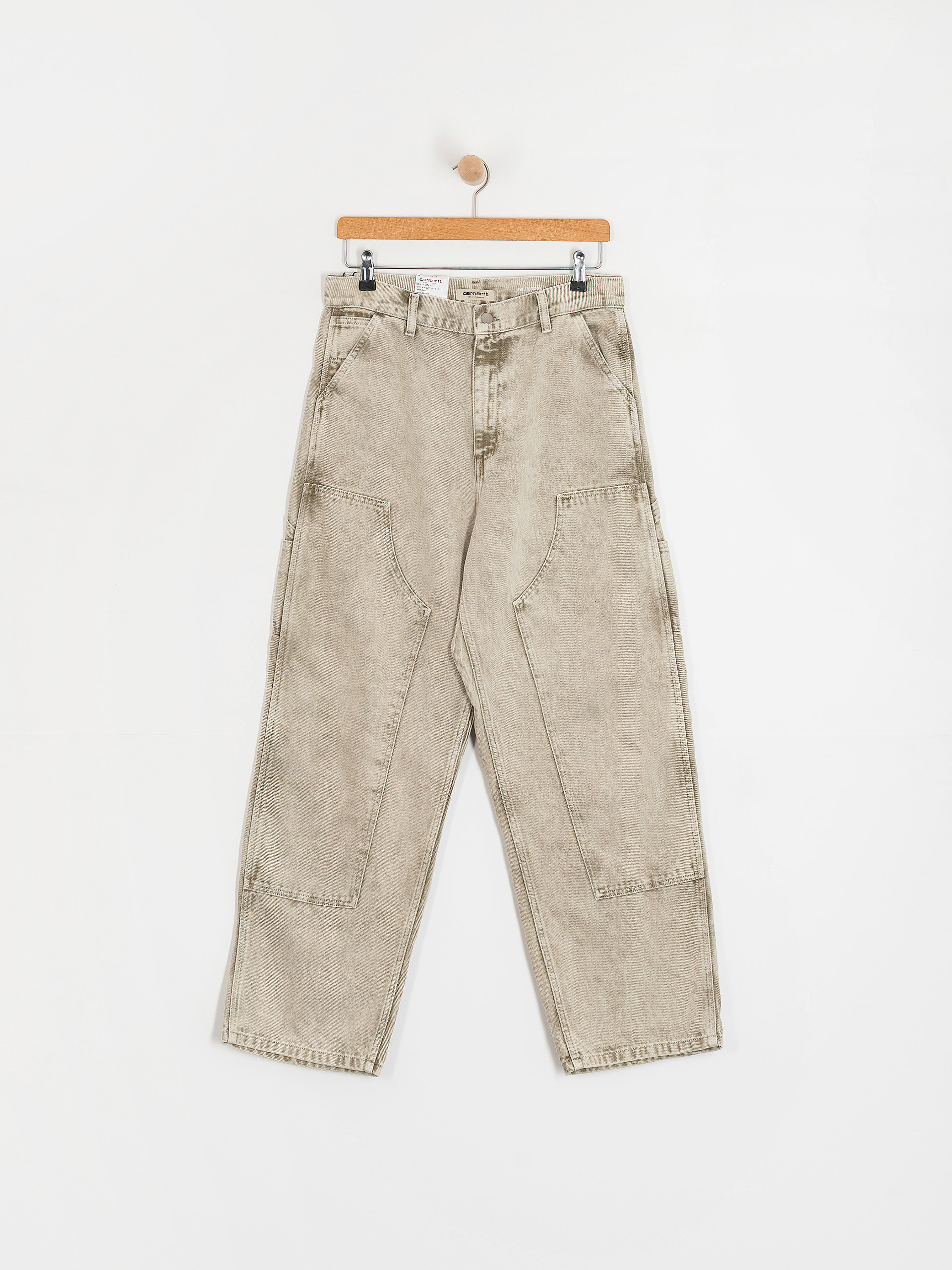 Nohavice Carhartt WIP Brandon Double Knee Wmn (opuntia/chalk wash)