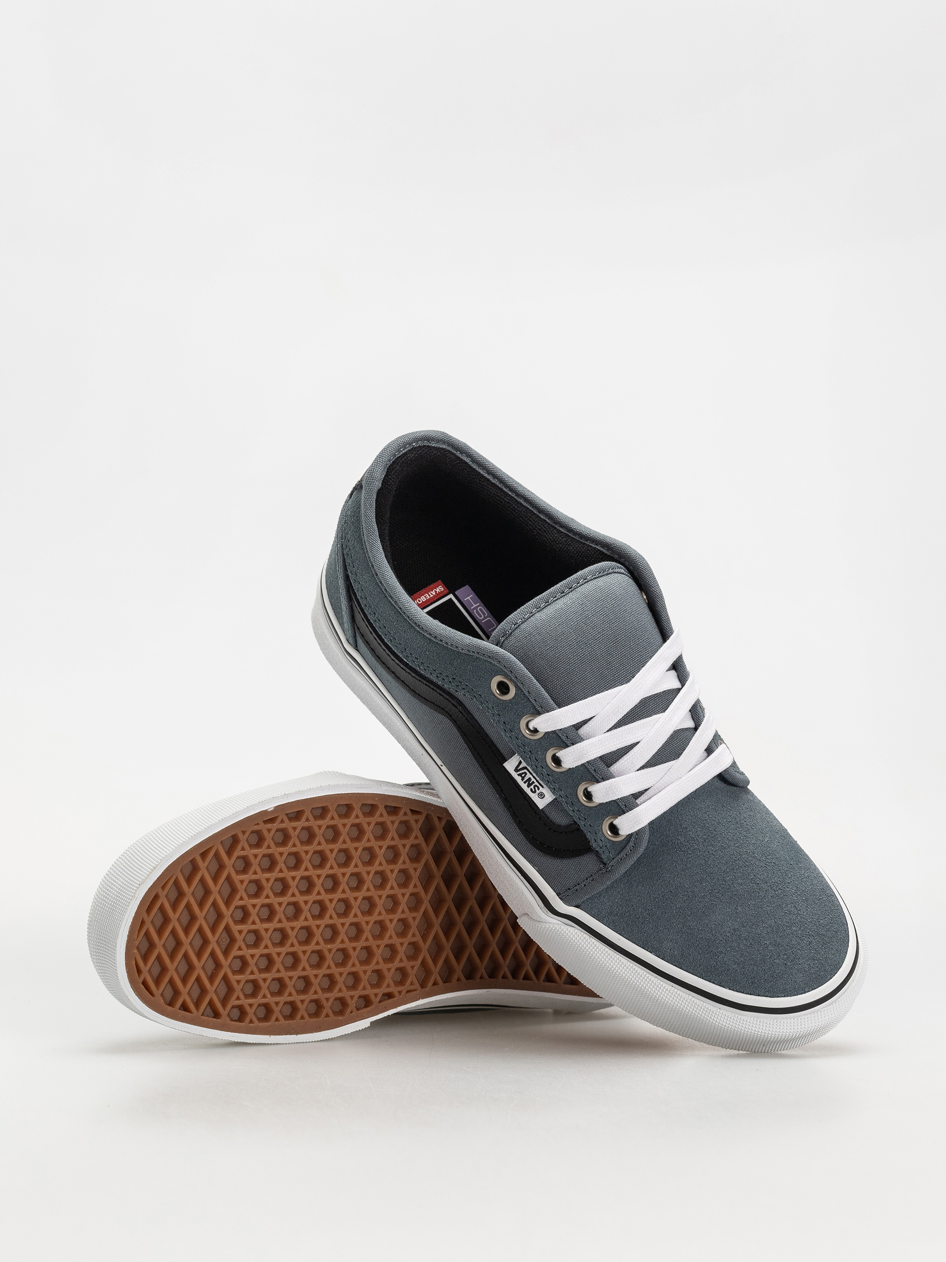 Topánky Vans Skate Chukka Low Sidestripe (black/slate blue)