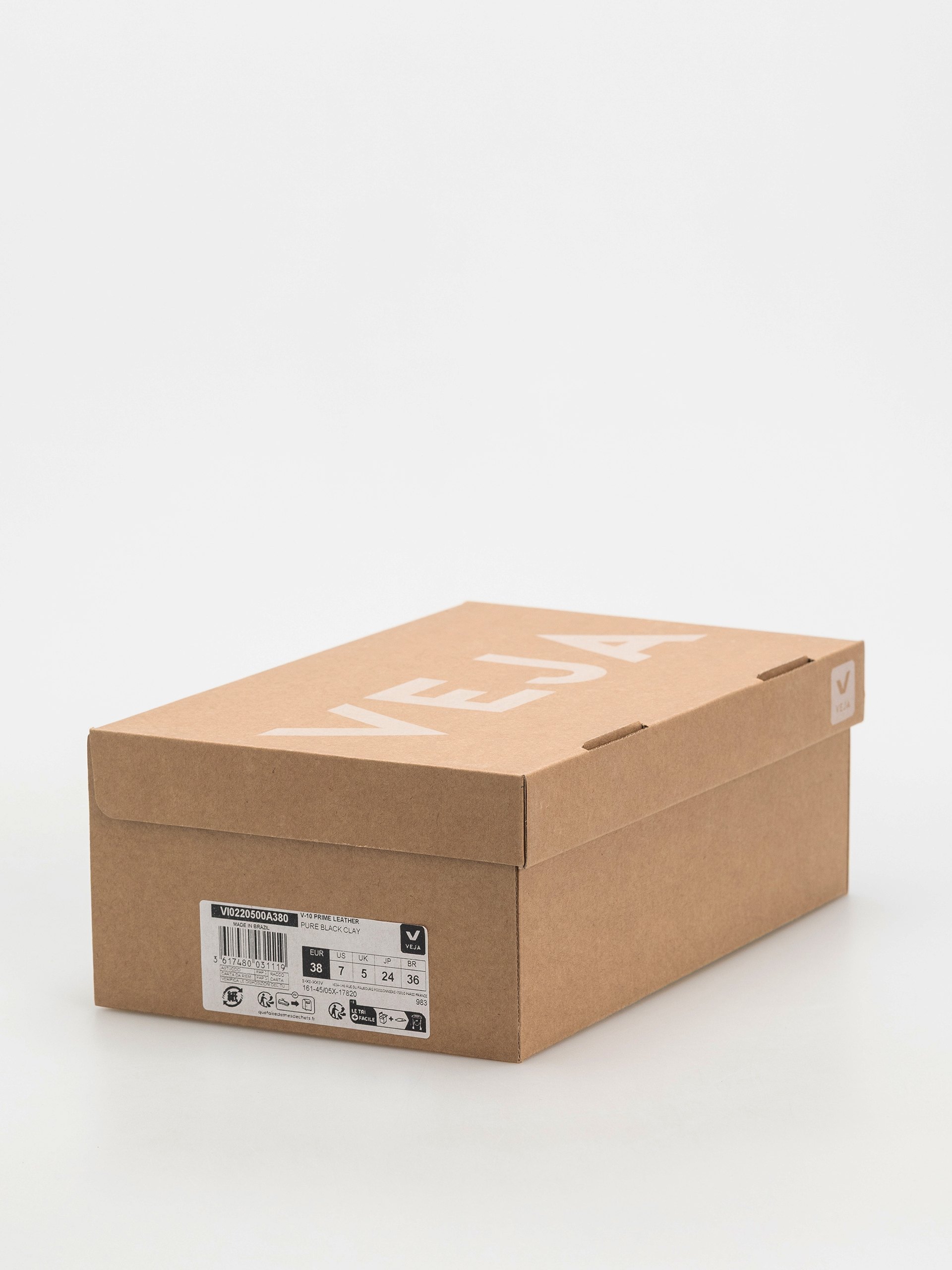 Topánky Veja V-10 Wmn (pure black clay)