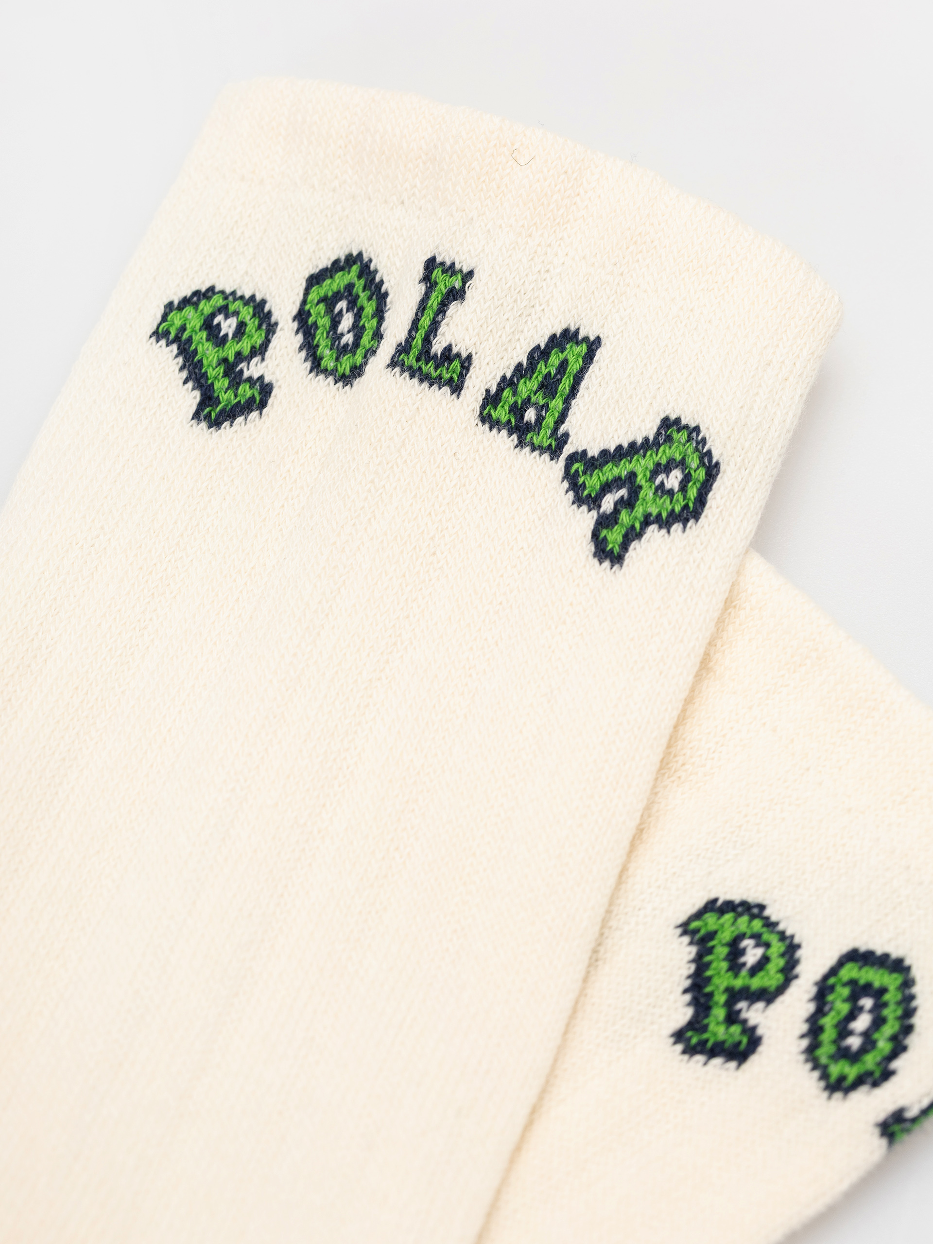 Ponožky Polar Skate College Logo (cloud white)