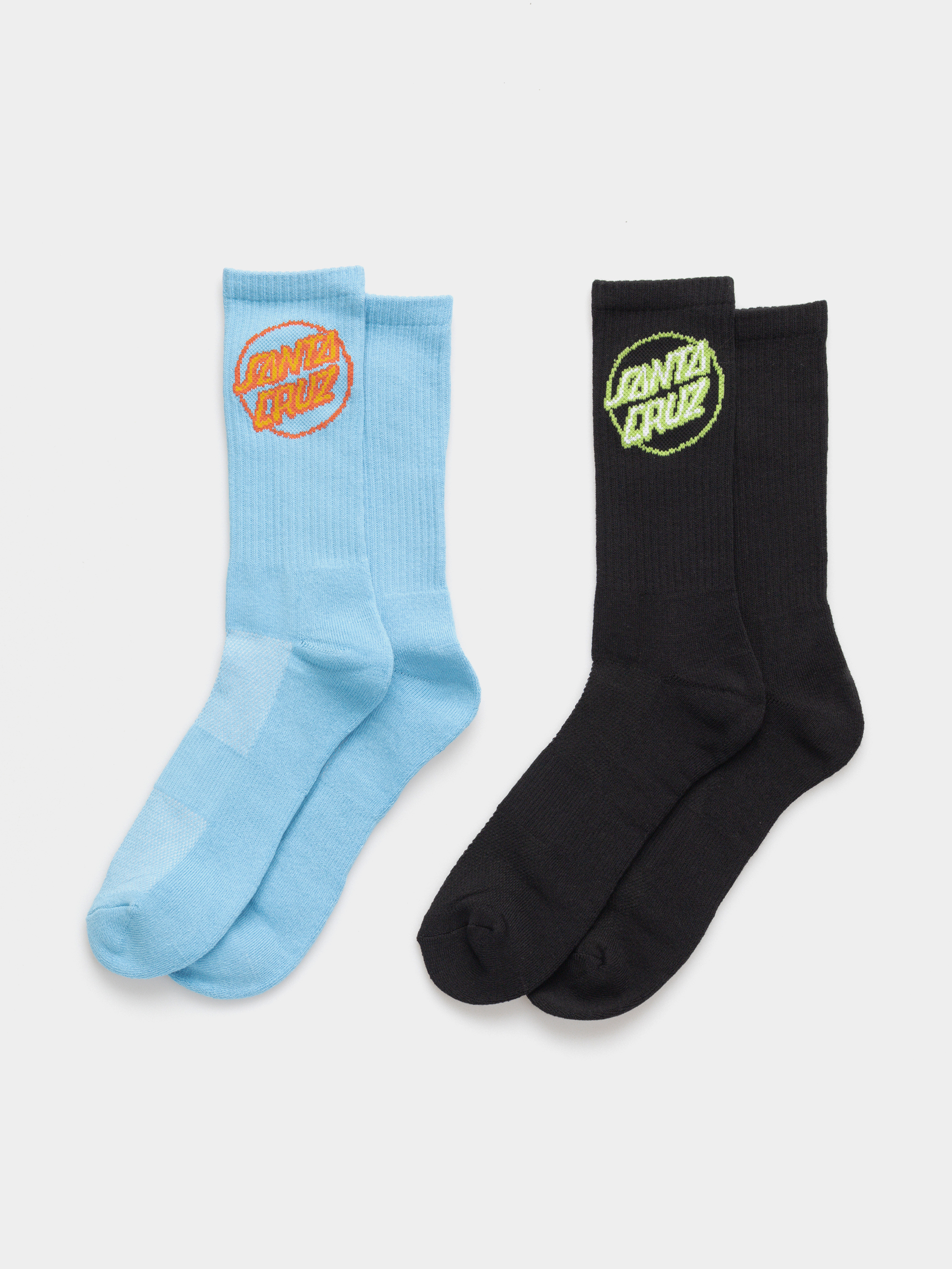 Ponožky Santa Cruz Partial Dot 2 Pck (pacific blue&black)