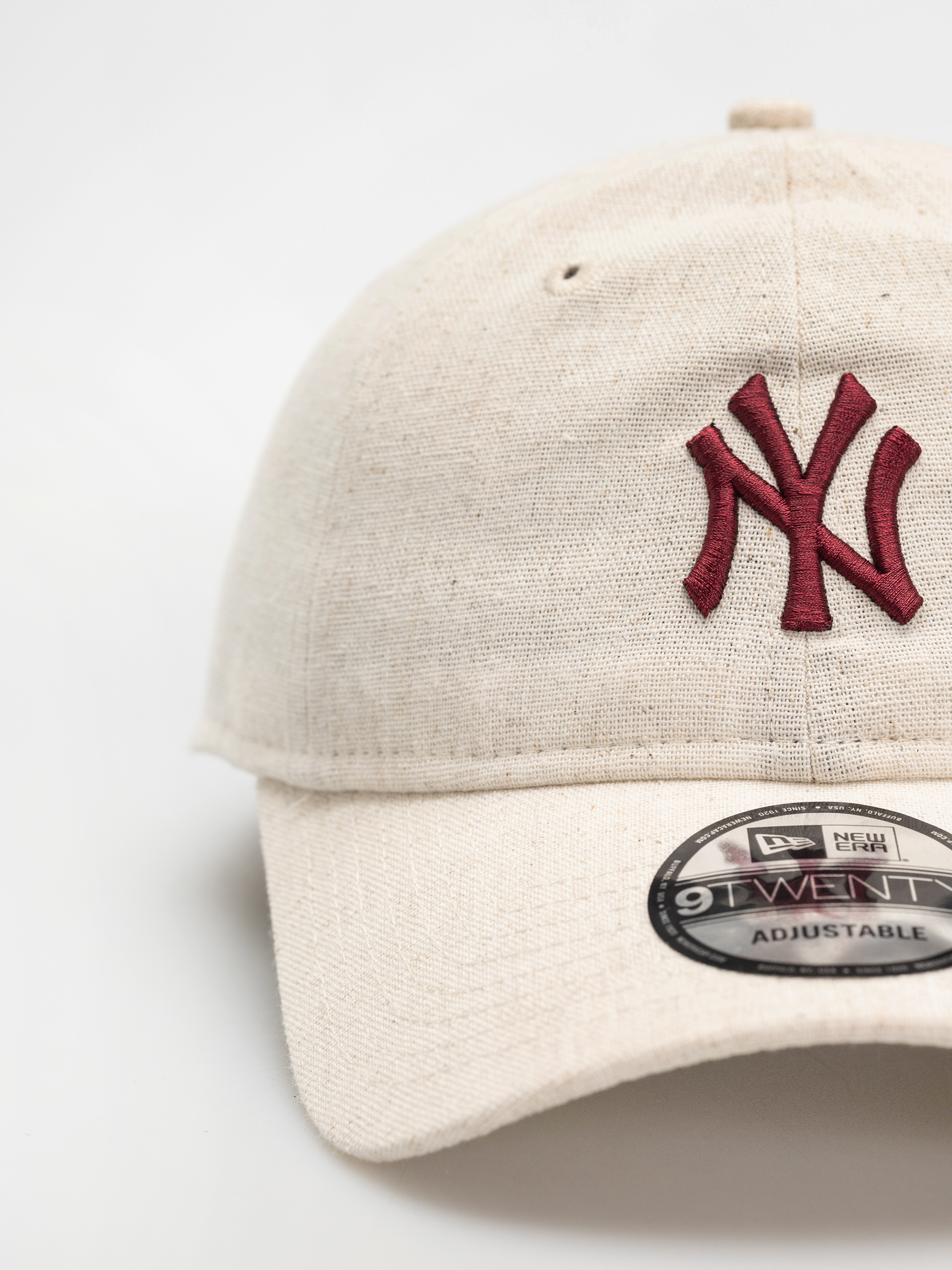 Šiltovka New Era Linen 9Twenty New York Yankees (stone chalk)