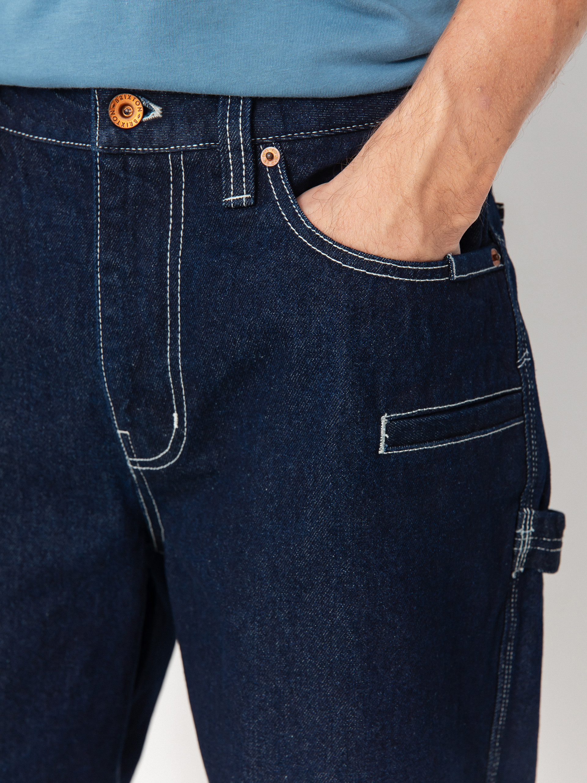 Kraťasy Brixton Builders Carpenter (rinse denim)