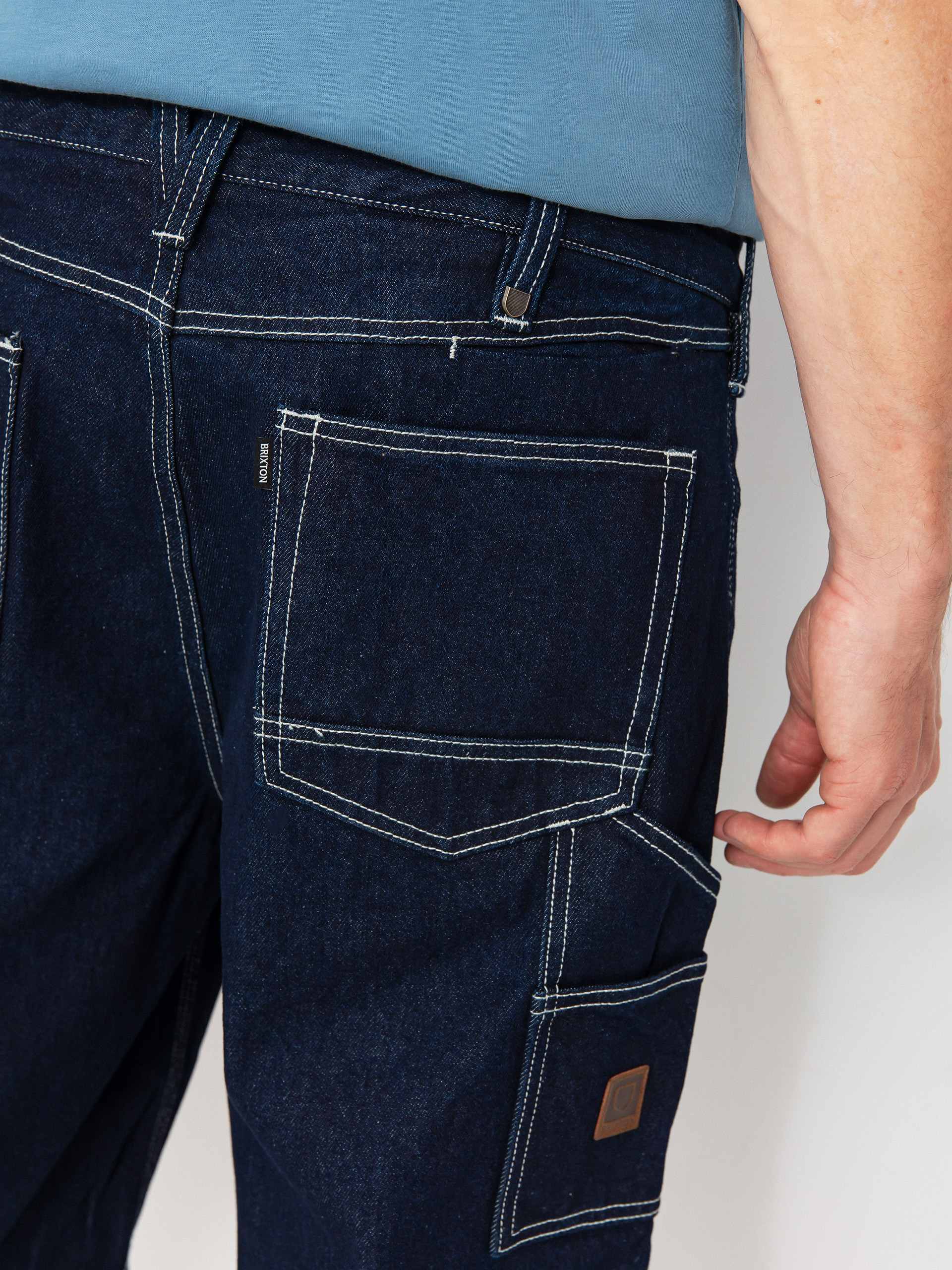 Kraťasy Brixton Builders Carpenter (rinse denim)