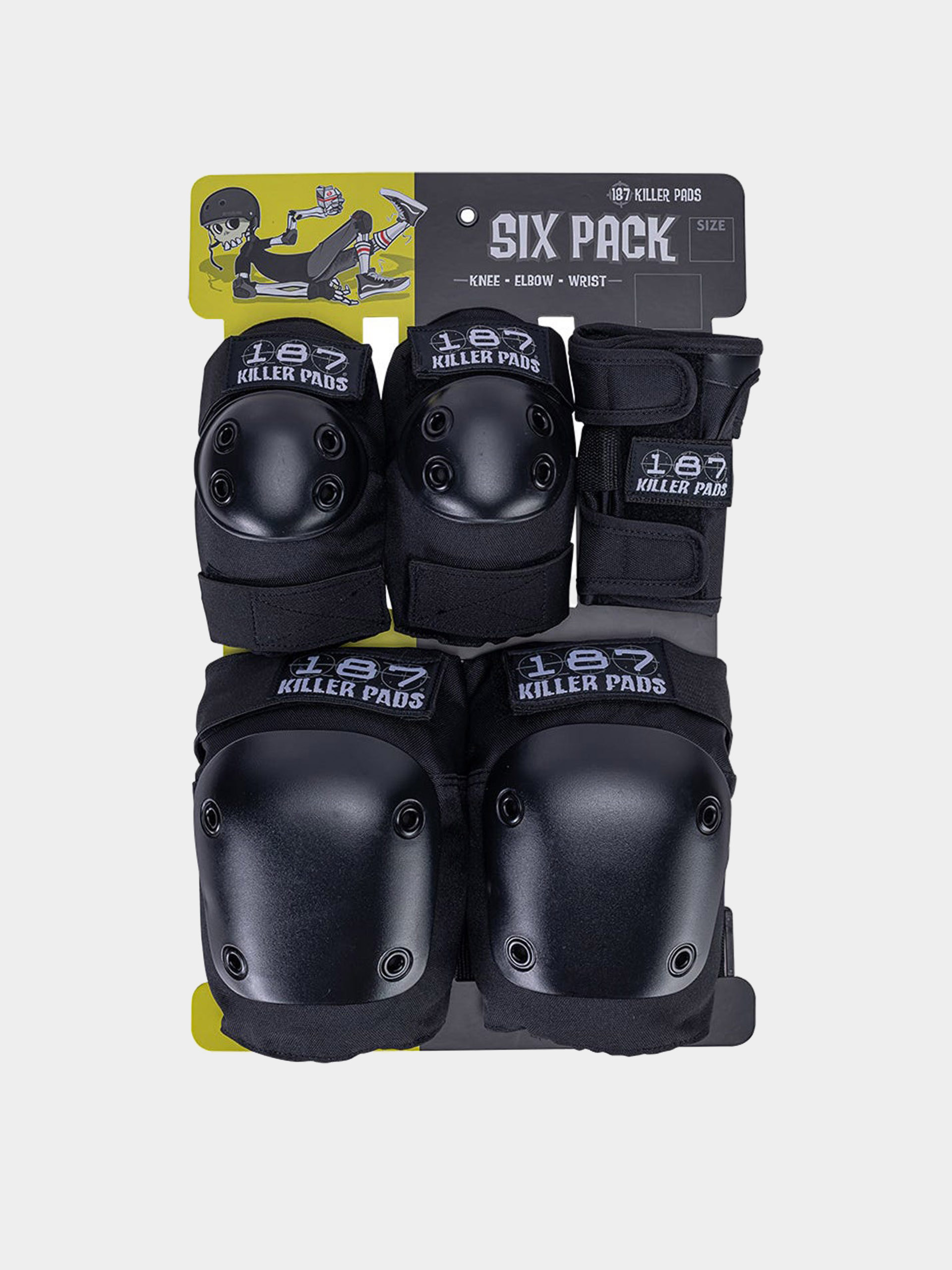 Chrániče 187 Killer Pads Adult Six Pack Set (black)