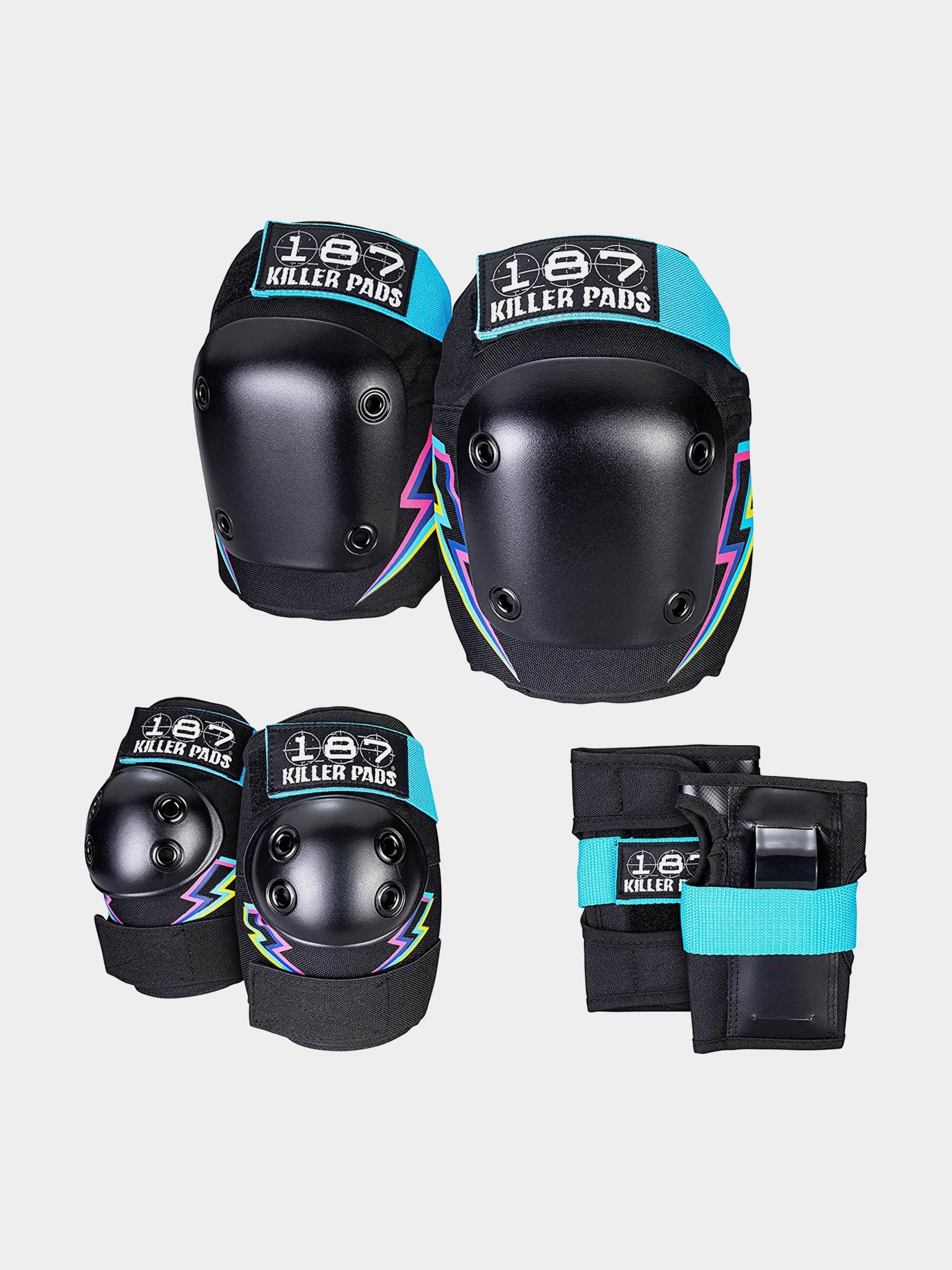 Chrániče 187 Killer Pads Six Pack Set Electric Bolt (multi)