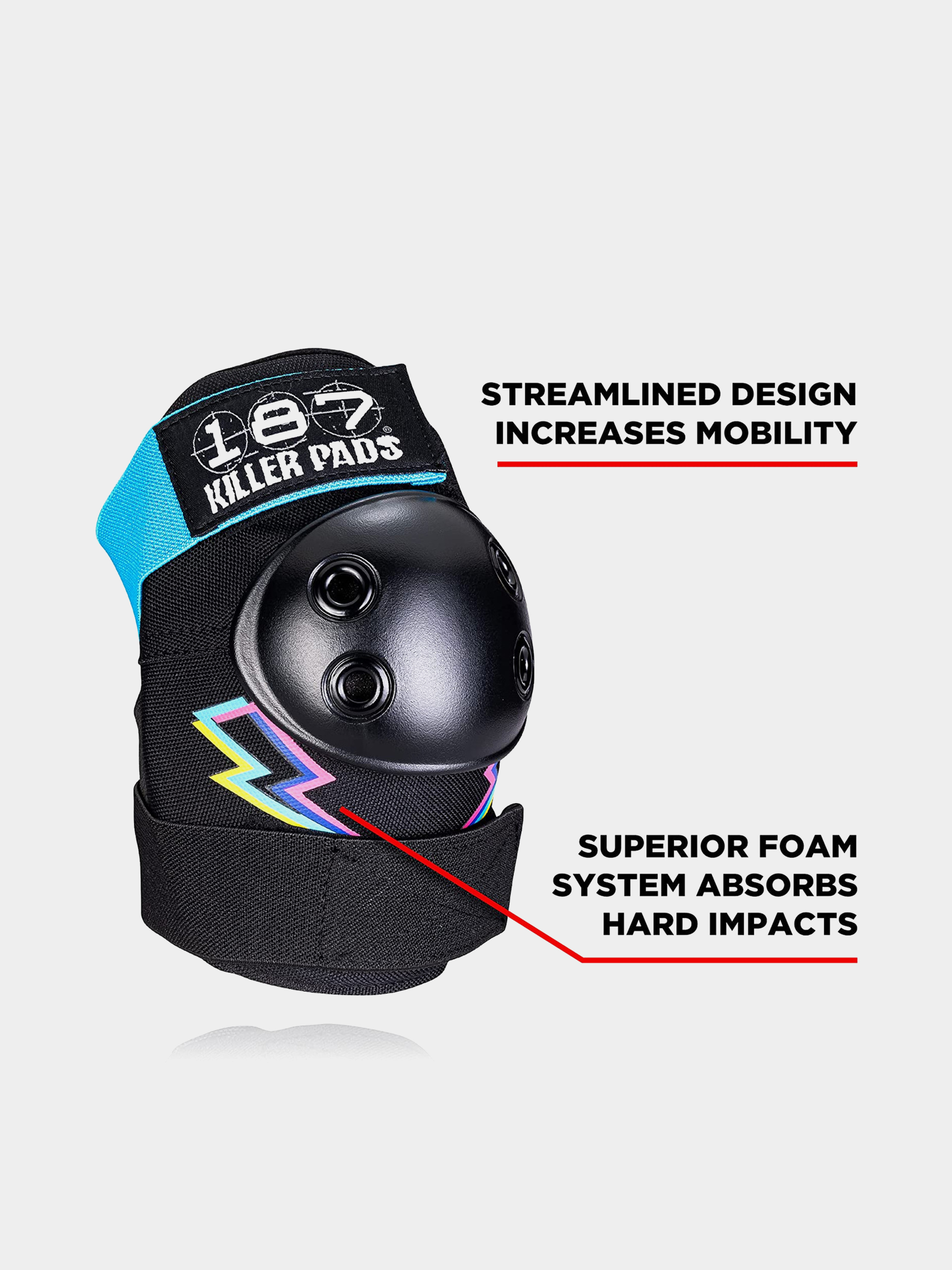 Chrániče 187 Killer Pads Six Pack Set Electric Bolt (multi)