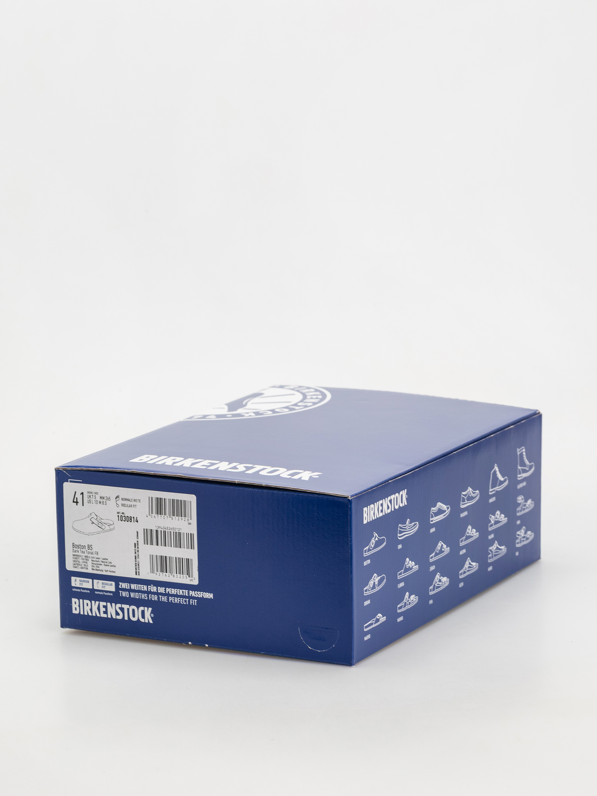 Šľapky Birkenstock Boston SFB Suede Leather Regular (dark tea)