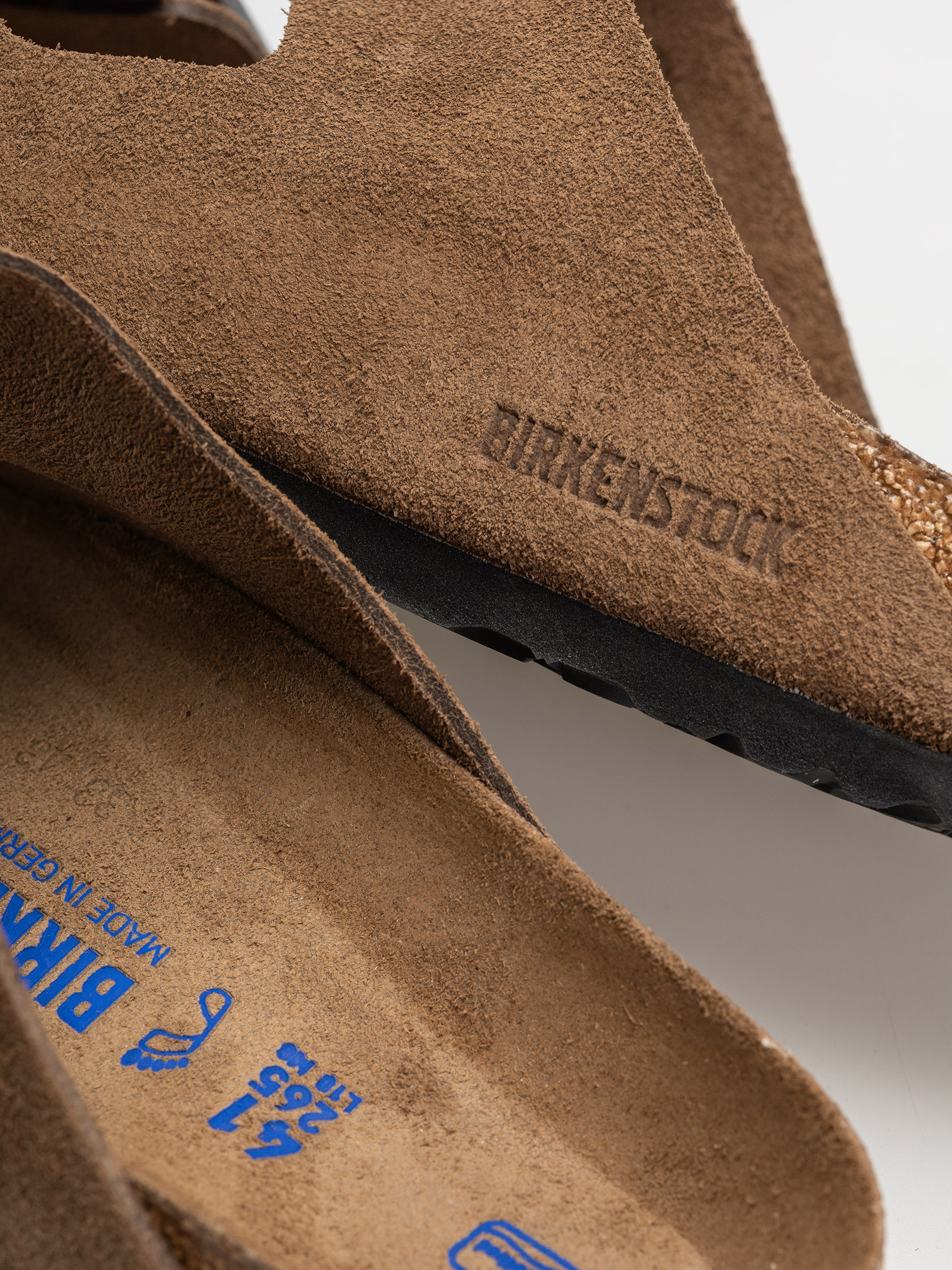 Šľapky Birkenstock Arizona Suede Leather Regular (dark tea)