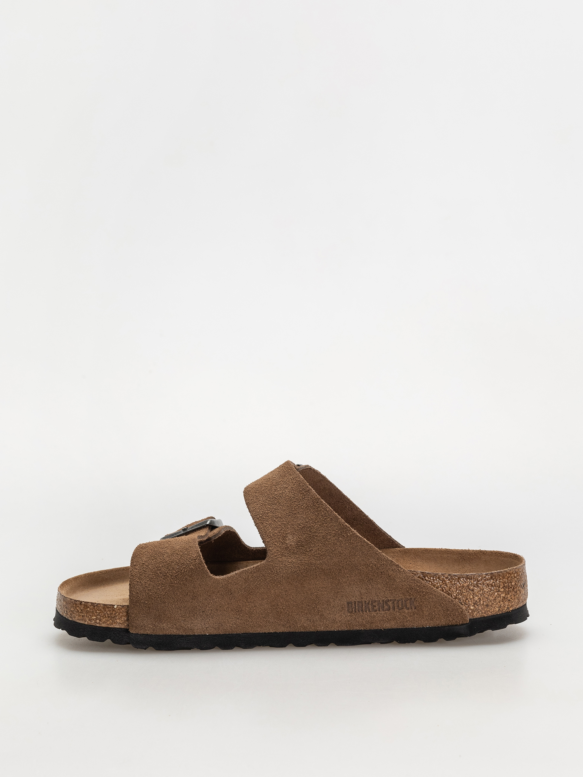 Šľapky Birkenstock Arizona Suede Leather Regular (dark tea)