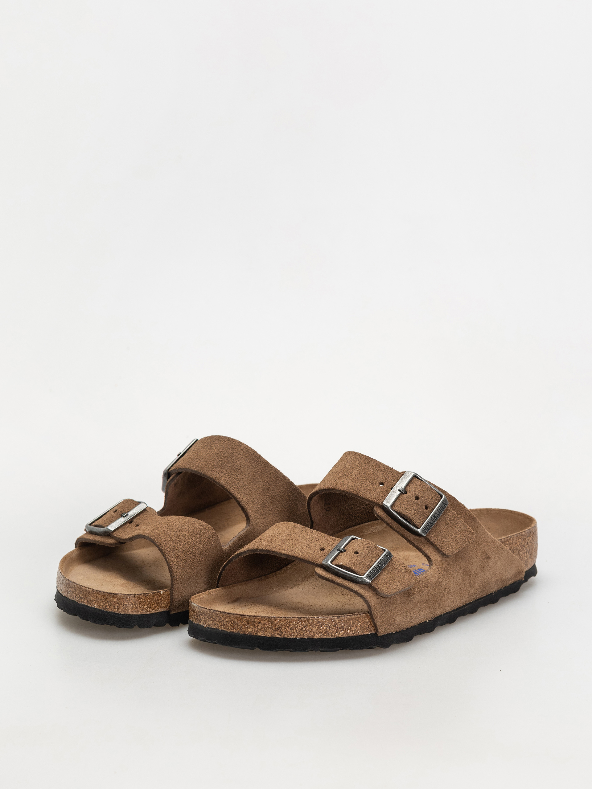 Šľapky Birkenstock Arizona Suede Leather Regular (dark tea)