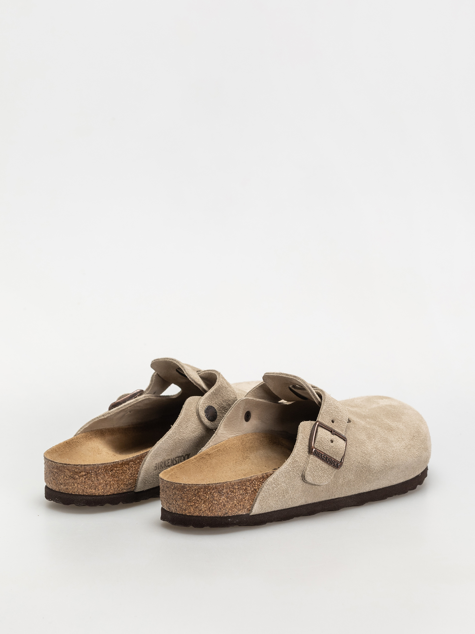 Šľapky Birkenstock Boston Suede Leather Regular (taupe)