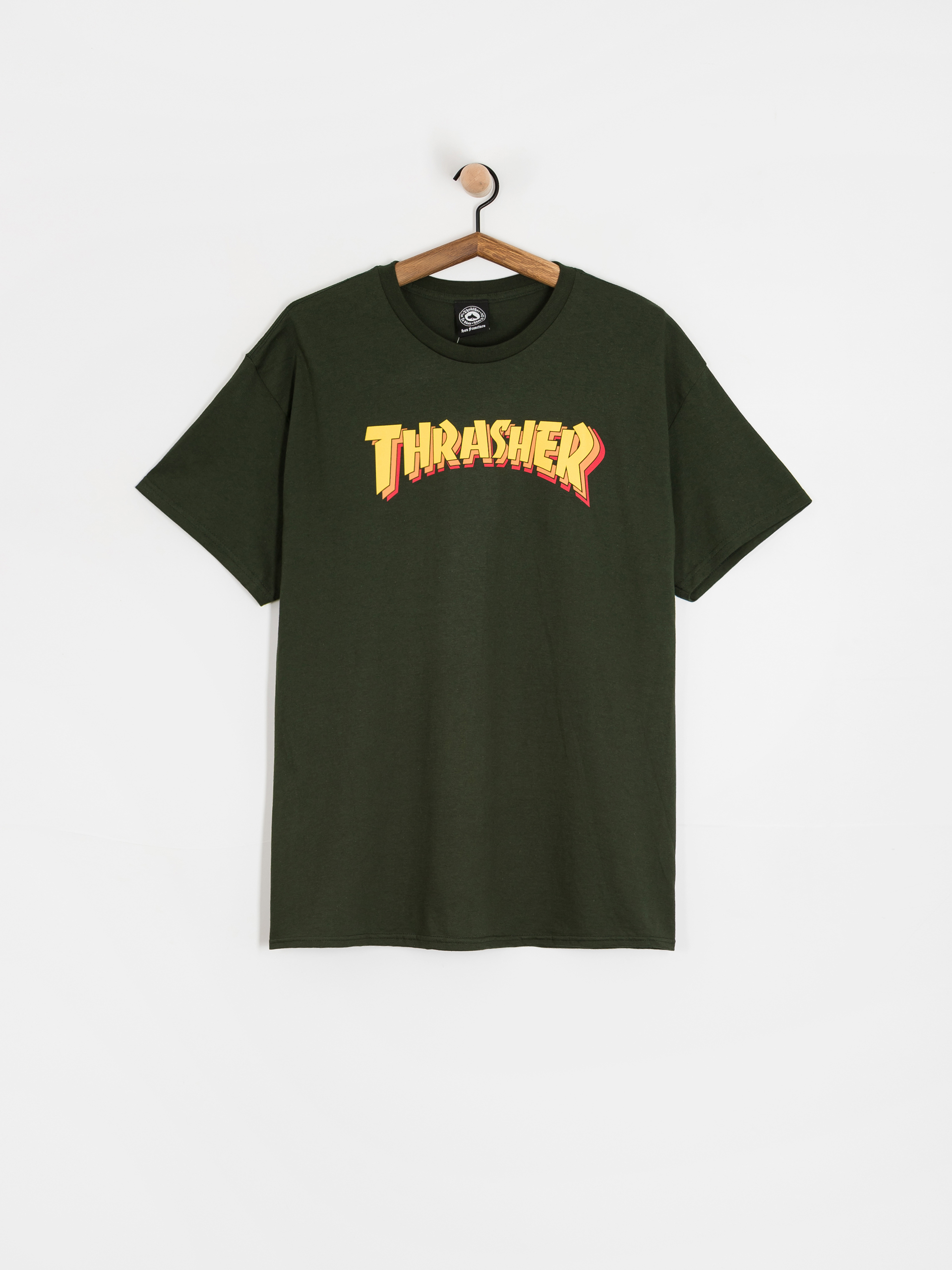 Tričko Thrasher Stacked (forest green)