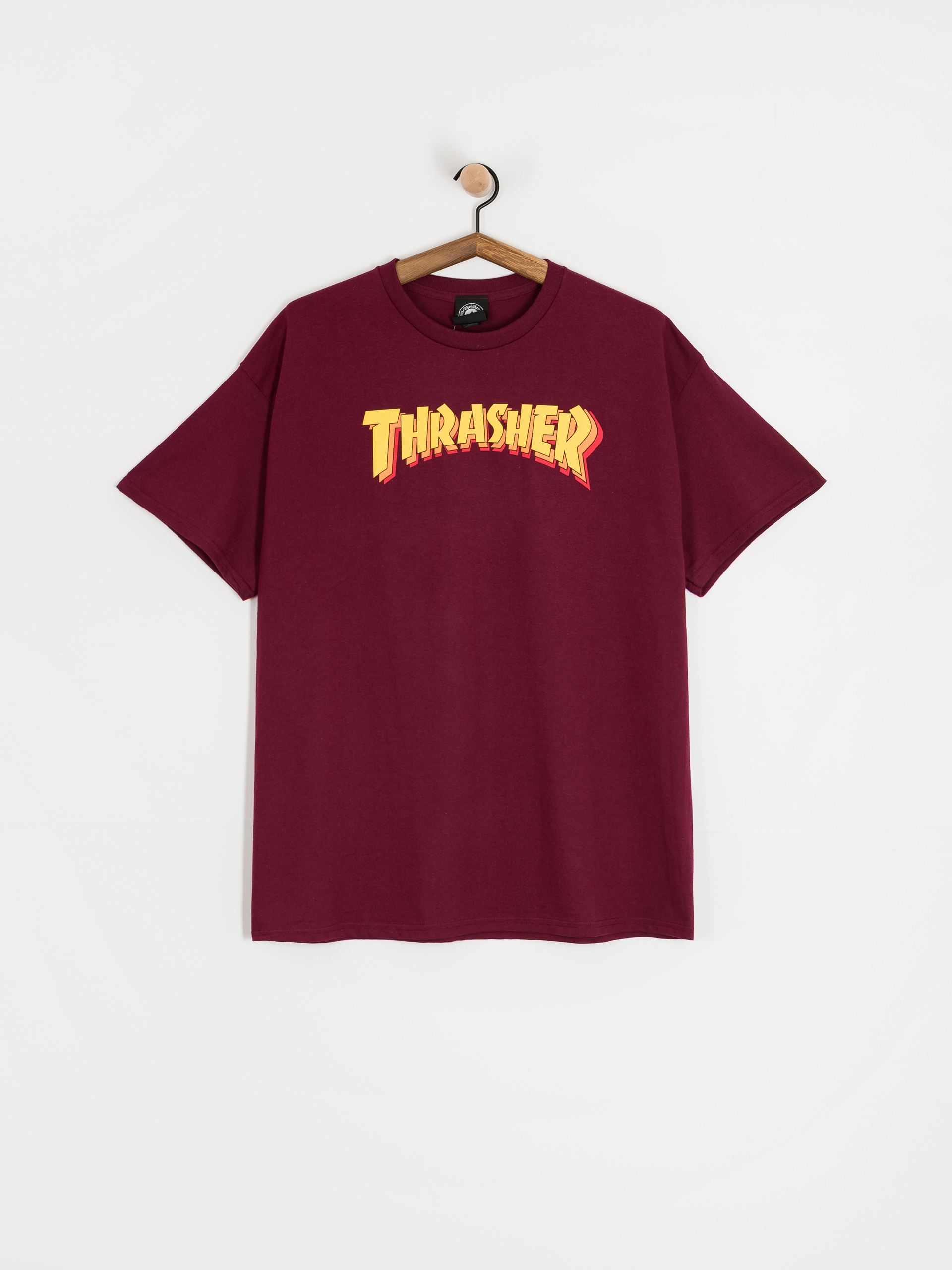 Tričko Thrasher Stacked (maroon)